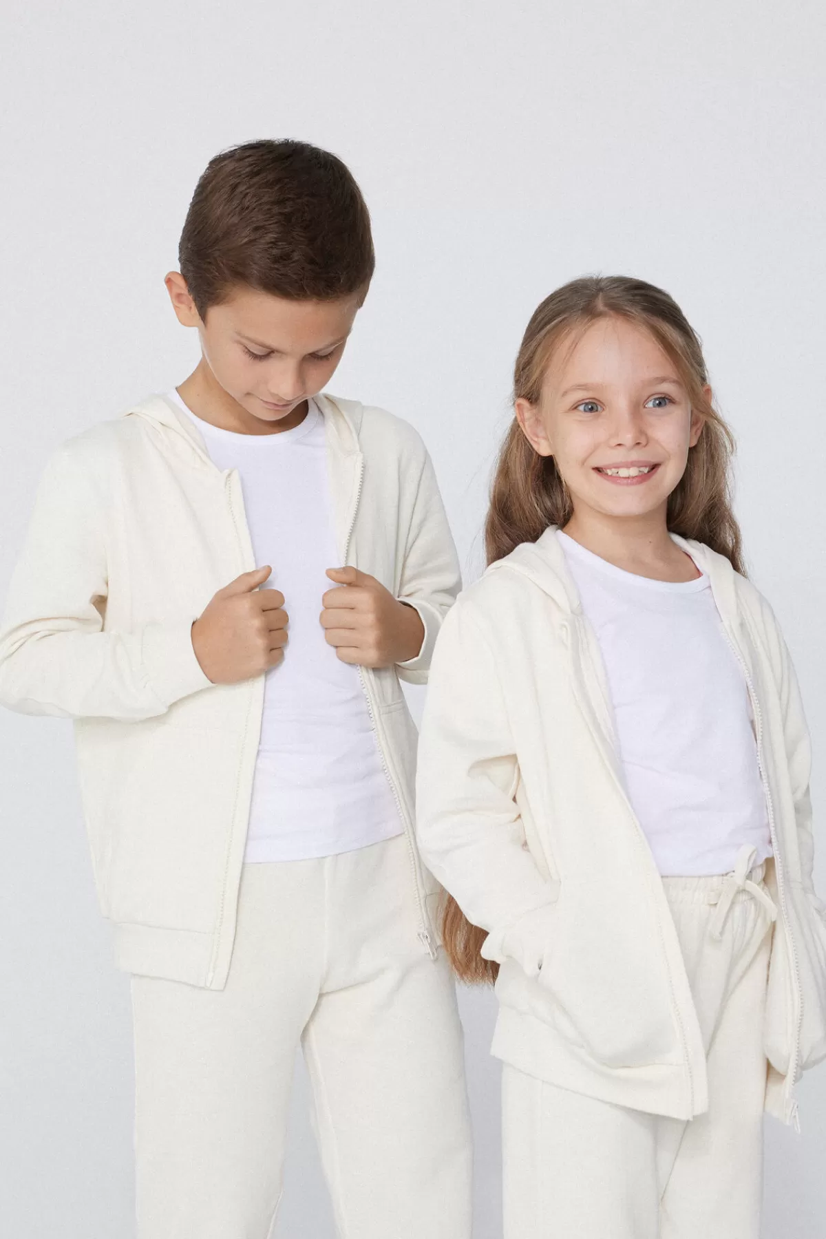 Felpa Zip Tezenis con Cappuccio Morbida - Intimo Unisex per Bambini, Autunno/Inverno Casual