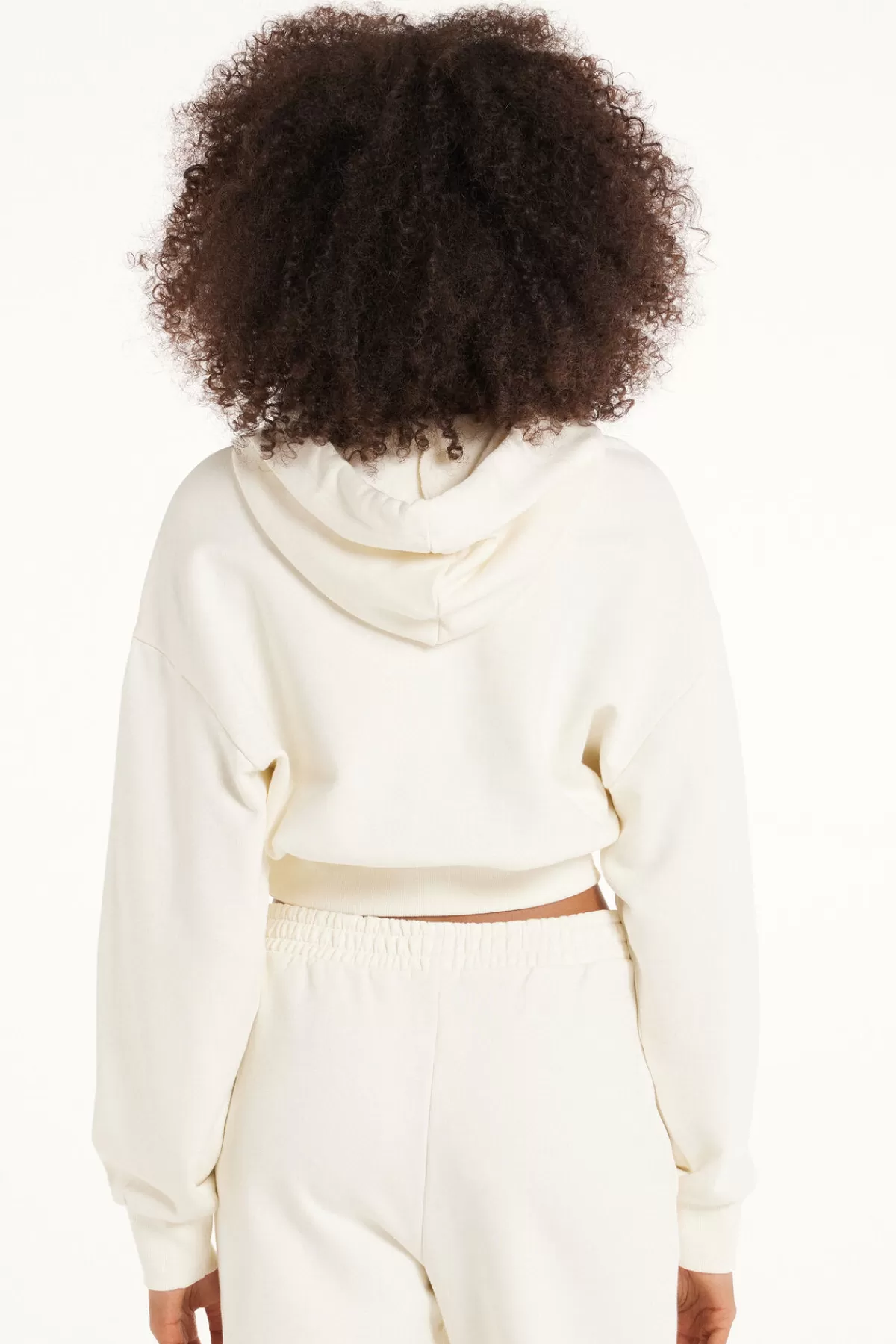 Tezenis Donna Felpa con Cappuccio Spalla Scesa - Modello Pesante in Pile Morbido, Maniche Lunghe e Taglio Comodo per l'Inverno