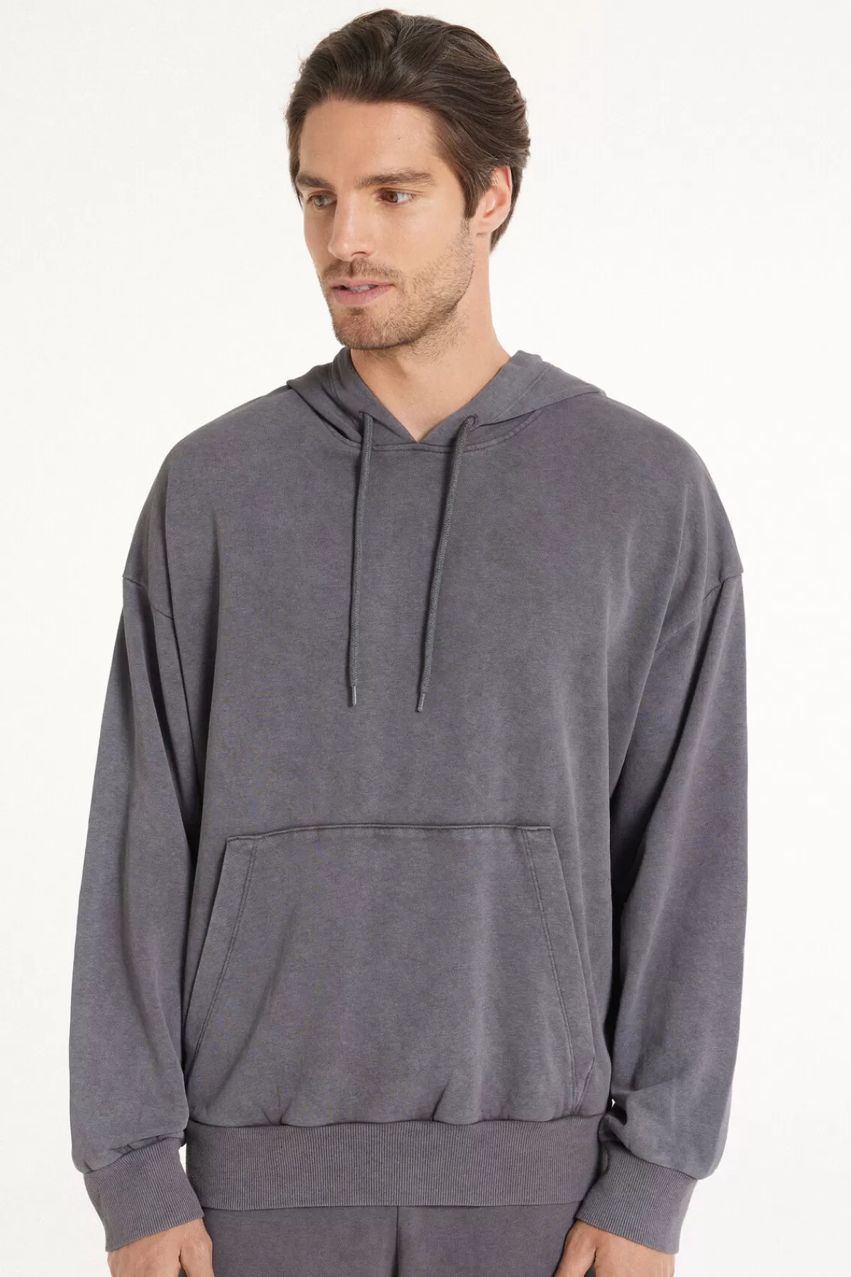 Felpa Uomo Tezenis con Cappuccio - Effetto Sbiadito, Maniche Lunghe e Stile Casual 

(Alternative: 