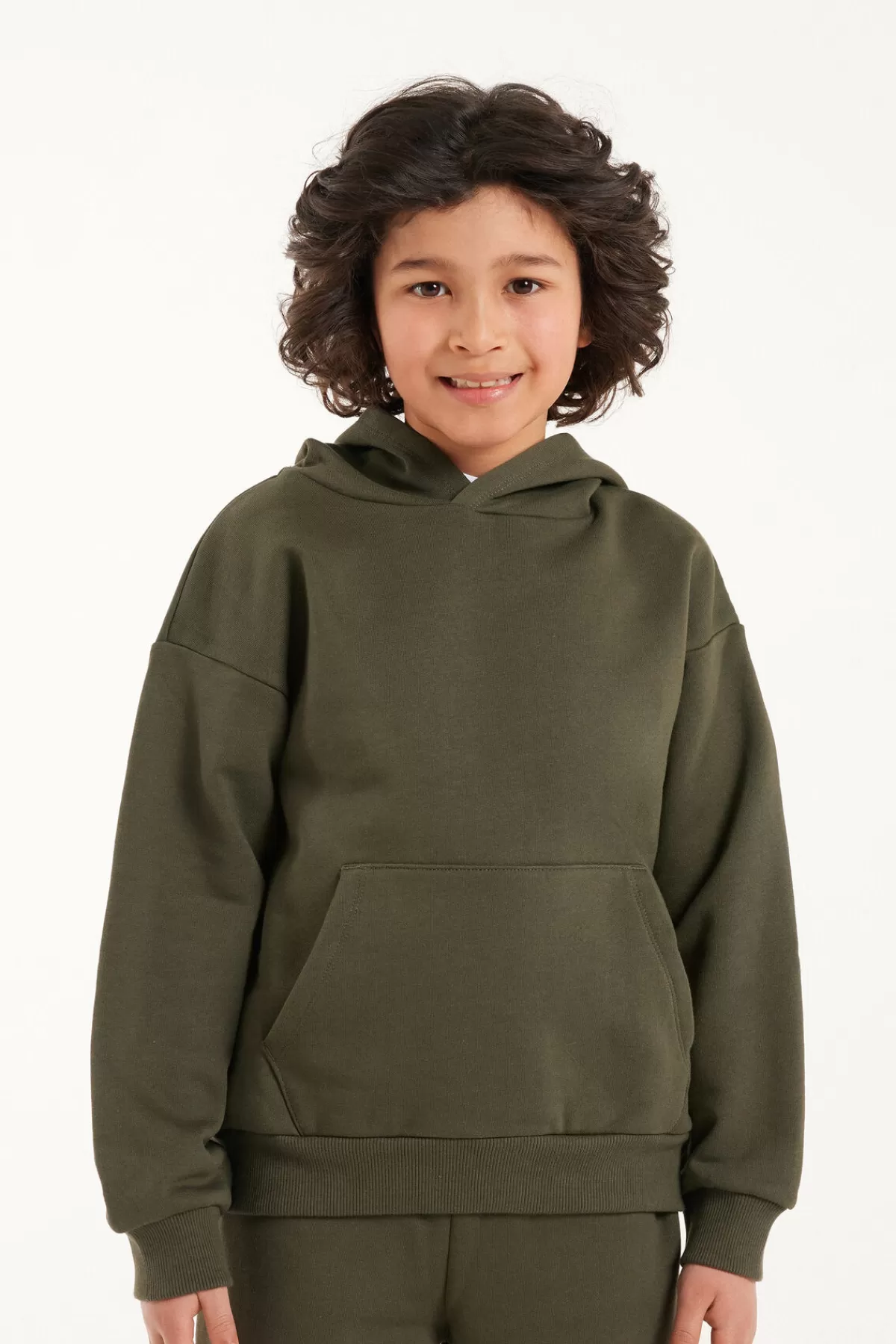 Felpa Tezenis con Cappuccio Morbido per Bambini, Tascone Frontale e Maniche Lunghe Calde - Ideale per l'Inverno e le Giornate all'Aperto