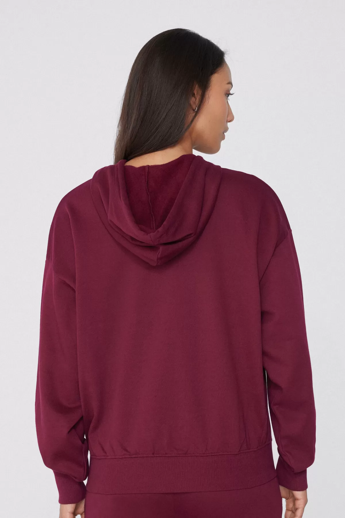 Felpa Oversized Donna Tezenis in Pile Spesso con Cappuccio Aumentato - MorBida e Avvolgente