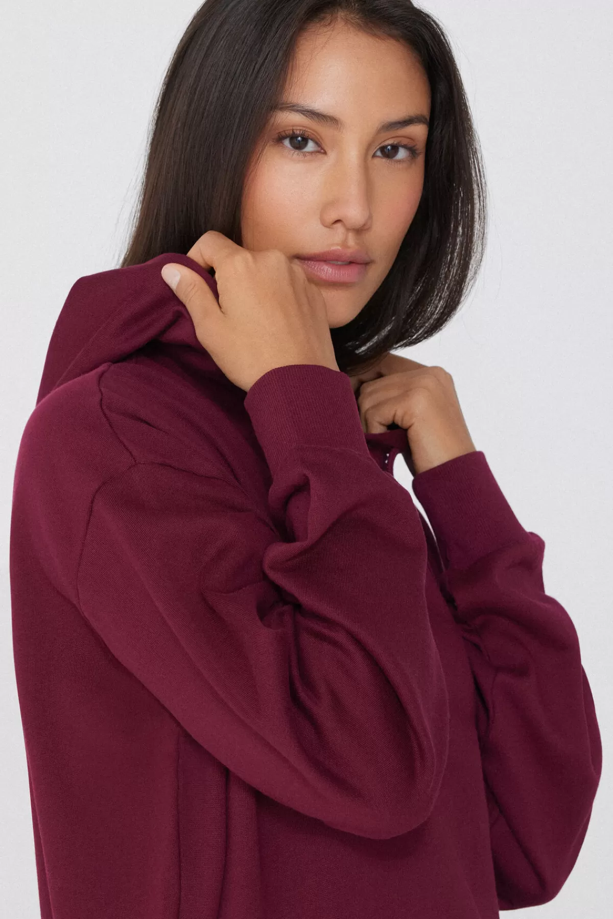Felpa Oversized Donna Tezenis in Pile Spesso con Cappuccio Aumentato - MorBida e Avvolgente