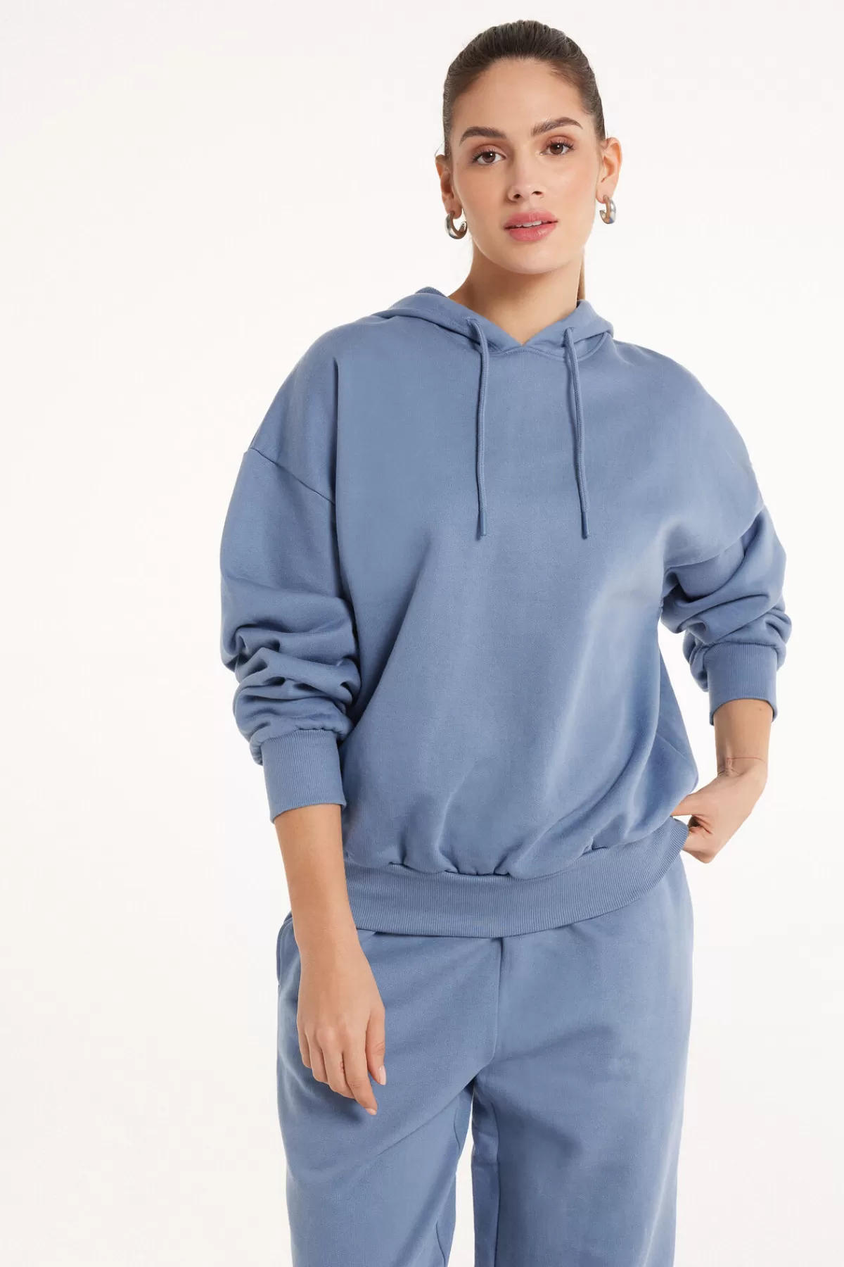 Felpa con Cappuccio Oversize Donna Tezenis - Design Morbido e Caldo, Ideale per l'Inverno