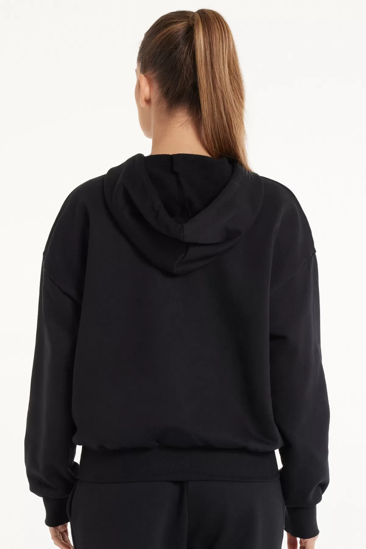 Felpa Invernale Tezenis con Cappuccio Morbido - Intimo Caldo a Maniche Lunghe per Donne, Perfetta per Giorni Freddi