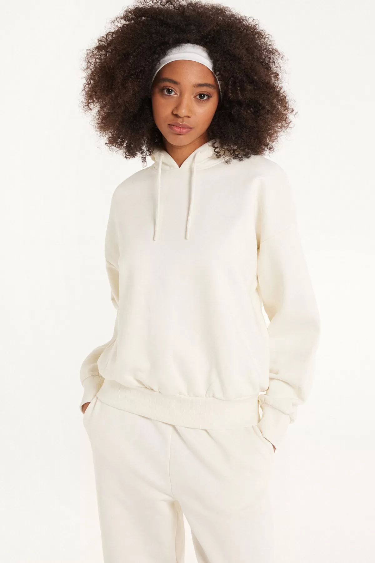 Felpa Oversize Tezenis Donna in Pile Spesso - Cappuccio Avvolgente e Maniche Lunghe Comoda e Morbida