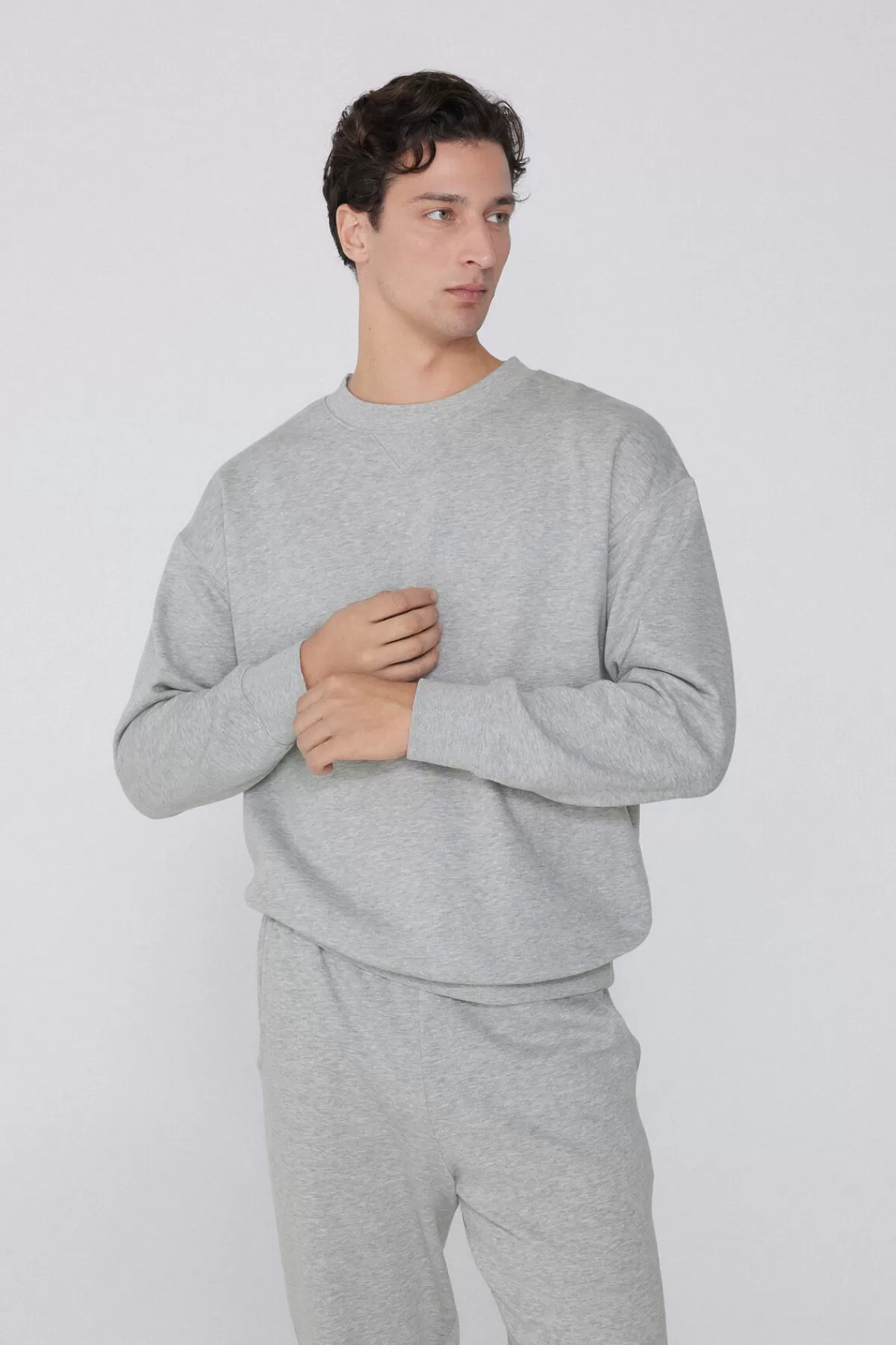 Tezenis Felpa Heavyweight Uomo con Maniche Lunghe e Collo Alto, Ideale per Inverno