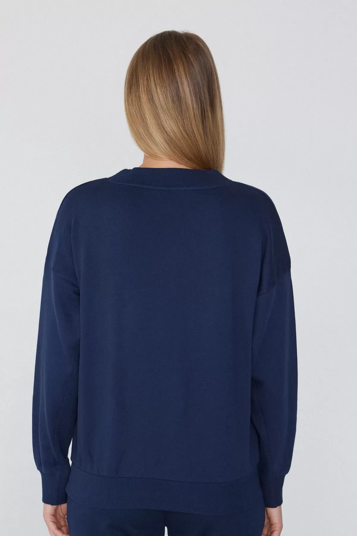 Tezenis Felpa Donna Invernale con Scollo a V - Maglione Pesante a Maniche Lunghe per Look Casual e Confortevole
