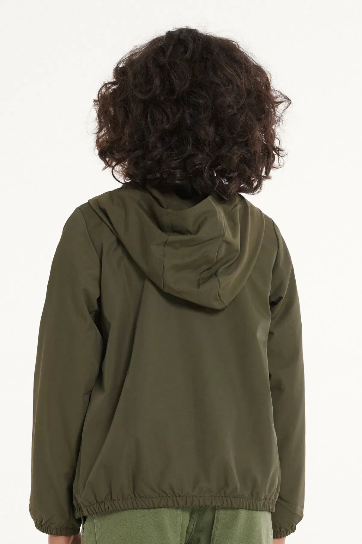 Tezenis Giacca Impermeabile con Cappuccio Regolabile - Tessuto Tecnico Traspirante per Bambini, Unisex 2-8 Anni