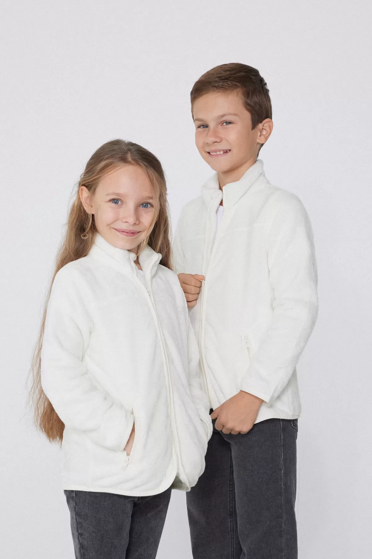 Morbido Pile Unisex per Bambini - Giacche e Felpe con Zip, Ideali per l'Inverno 2024