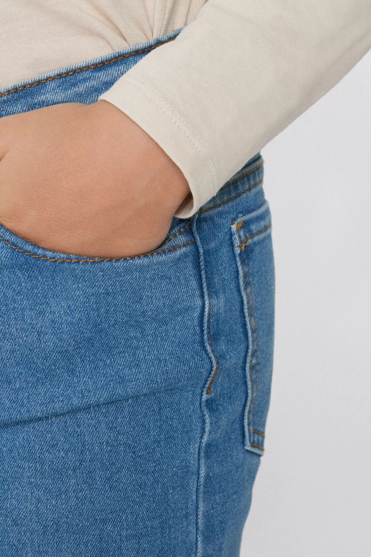 Tezenis Junior - Denim Comodi a Gamba Lunga per Ragazzino, Stile Classico