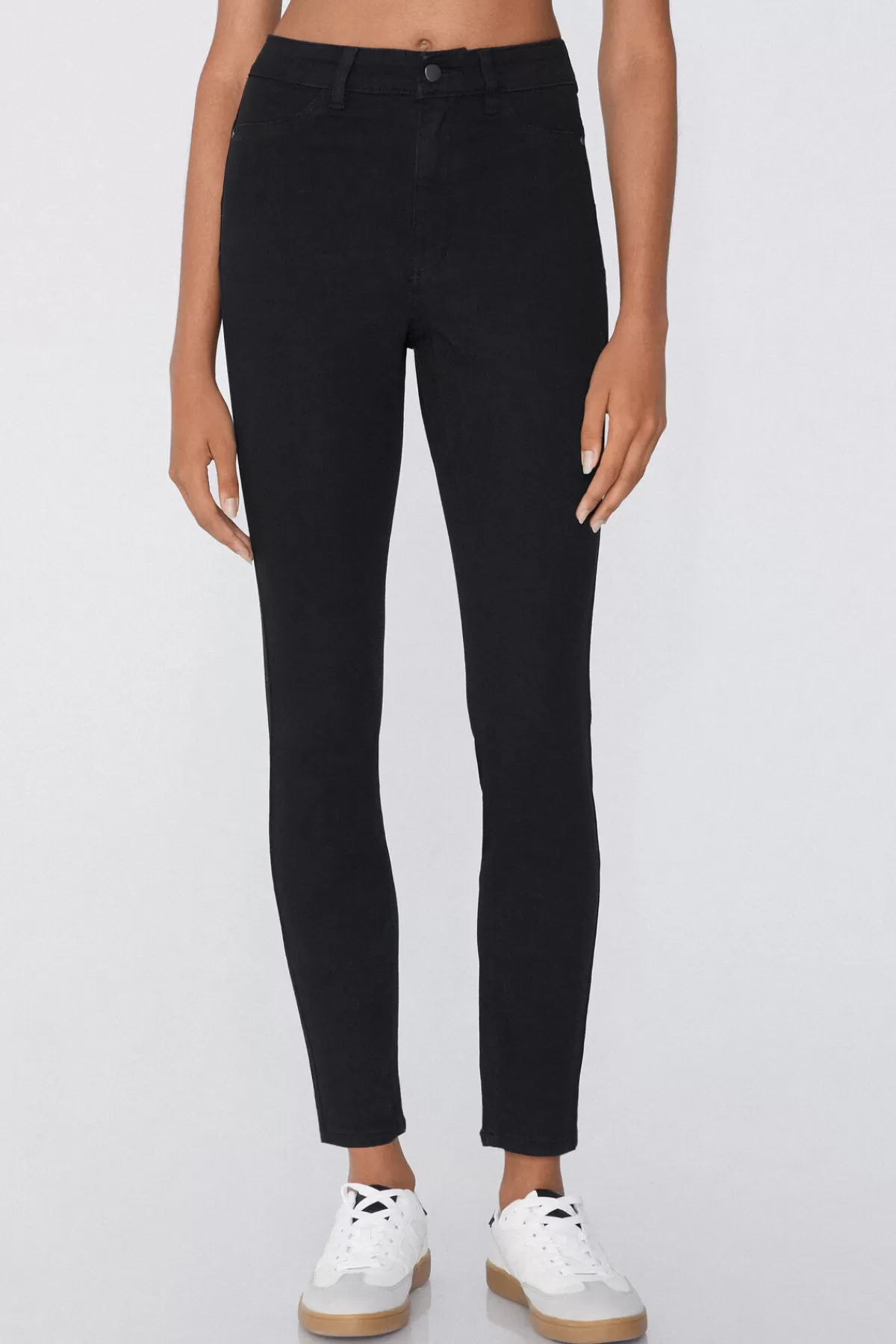 Tezenis Legging Jeans Donna con Vita Alta e Design Modellante Push-Up - Confortevole e Rassodante