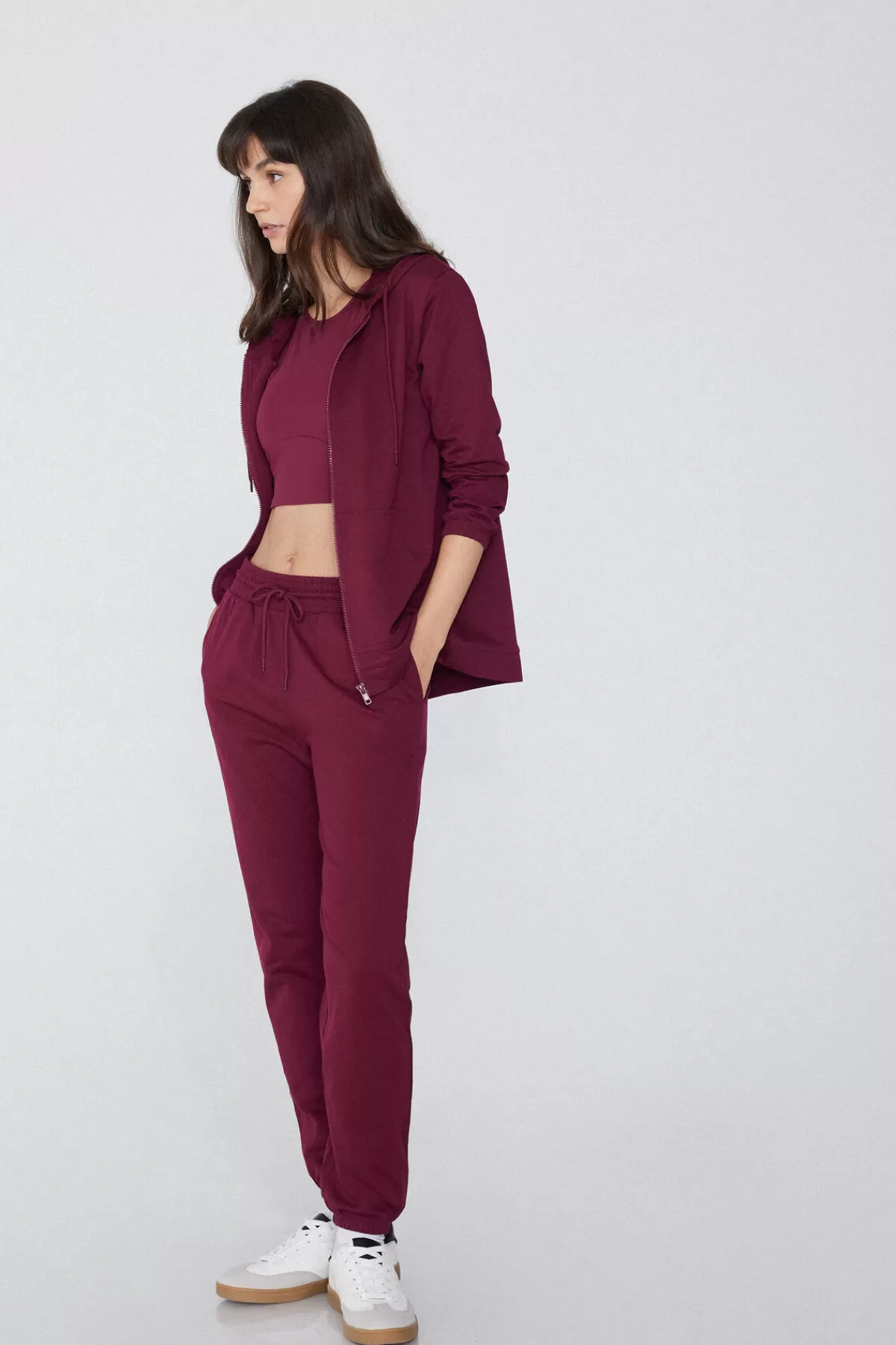 Jogger Donna con Tasche a Rete e Fasciatura Regolabile - Pantaloni Sportivi Comodi di Tezenis