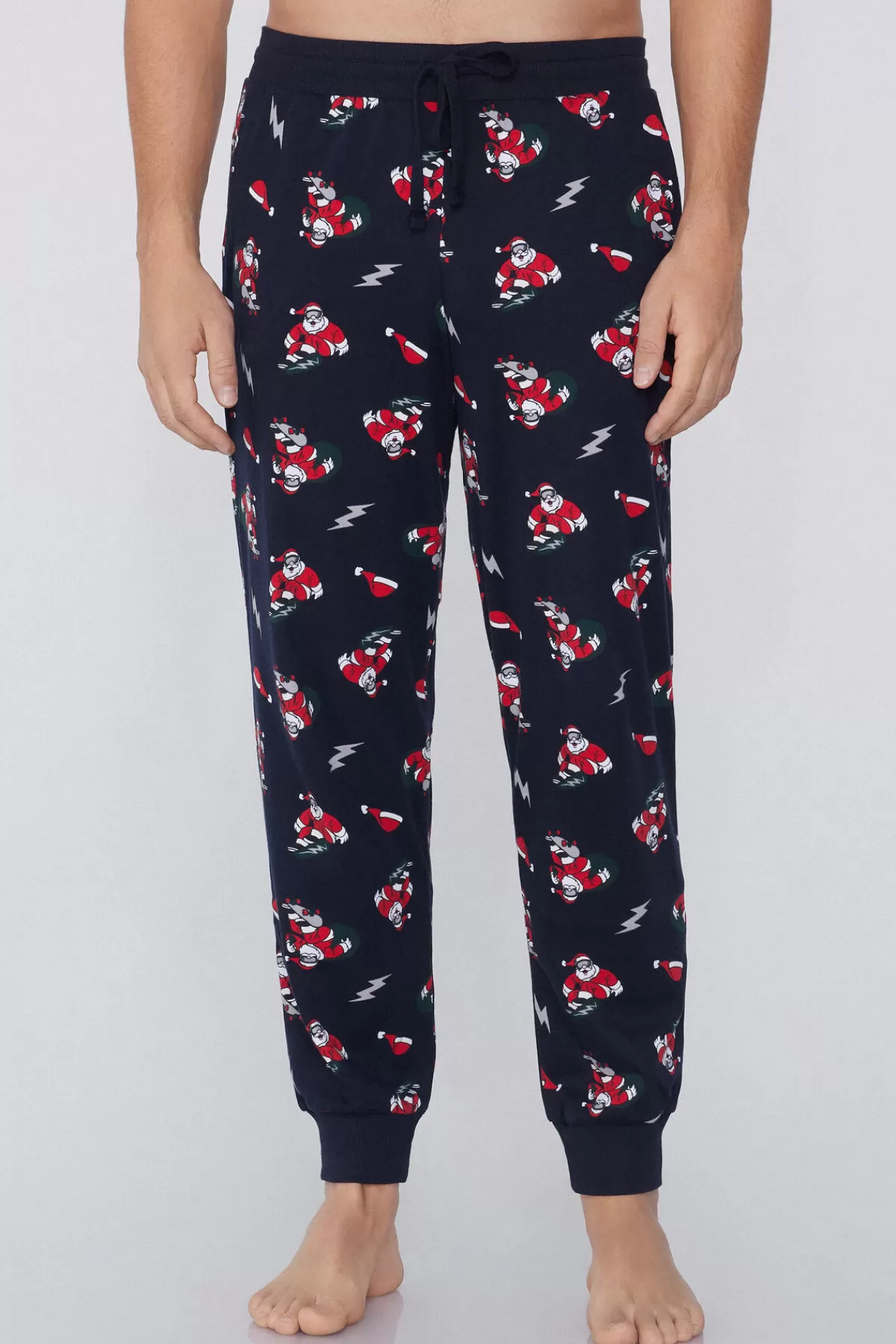 Tezenis Jogger Uomo Confortevoli in Cotone Spesso con Tasche Stampa Grafica, Stile Casual Moderno
