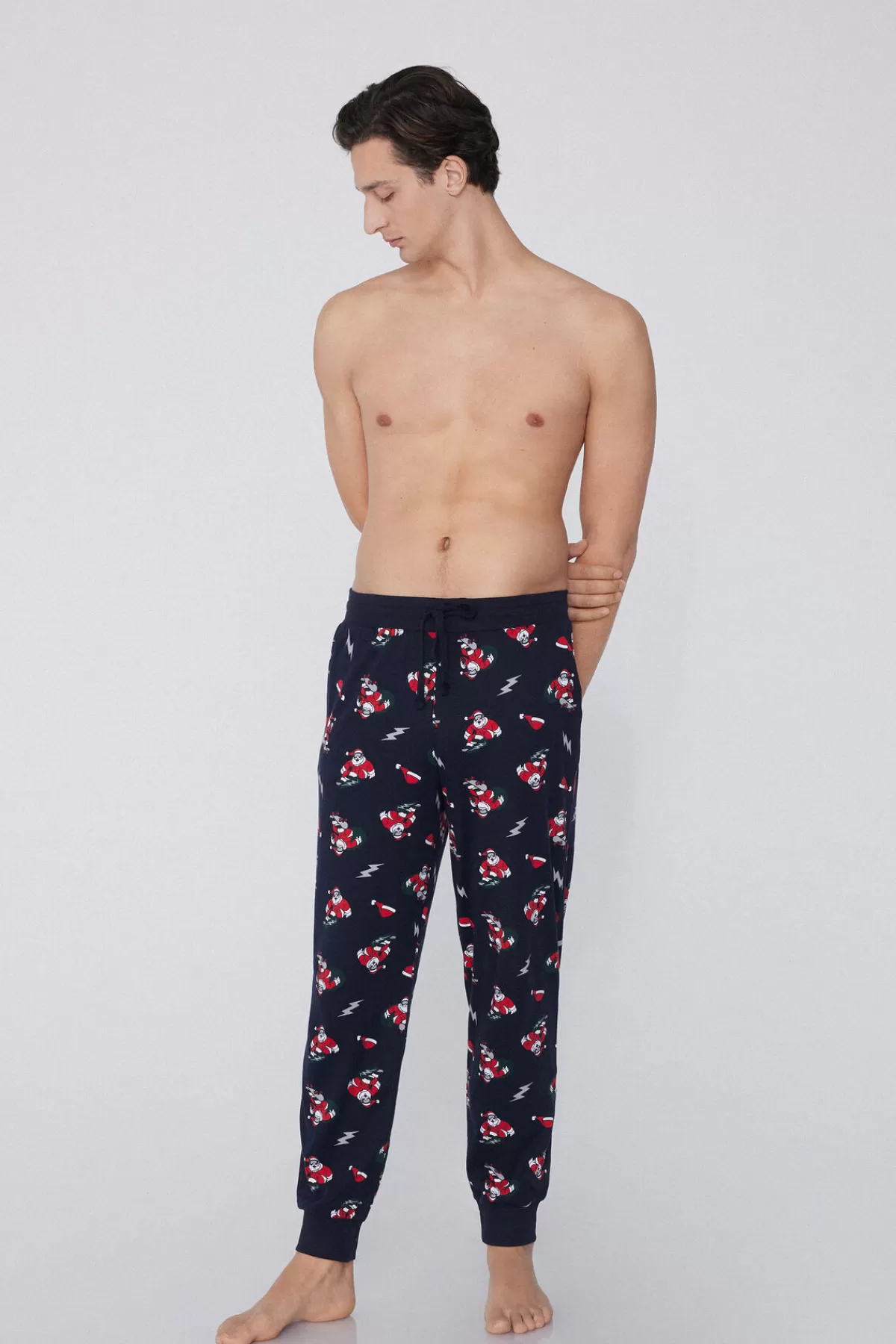 Tezenis Jogger Uomo Confortevoli in Cotone Spesso con Tasche Stampa Grafica, Stile Casual Moderno