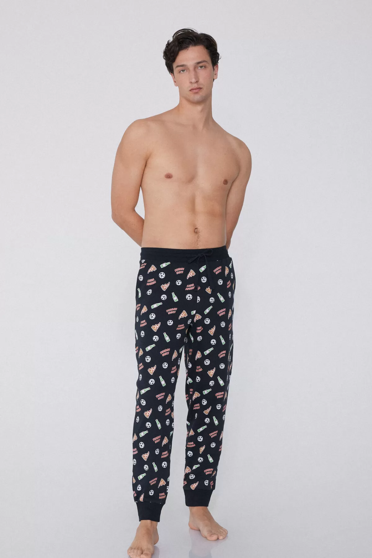 Uomo Pantaloni Jogger Tezenis in Morbido Cotone Rinforzato con Tasche Stampate - Comodi e Stilosi per Look Casual con Design Esclusivo