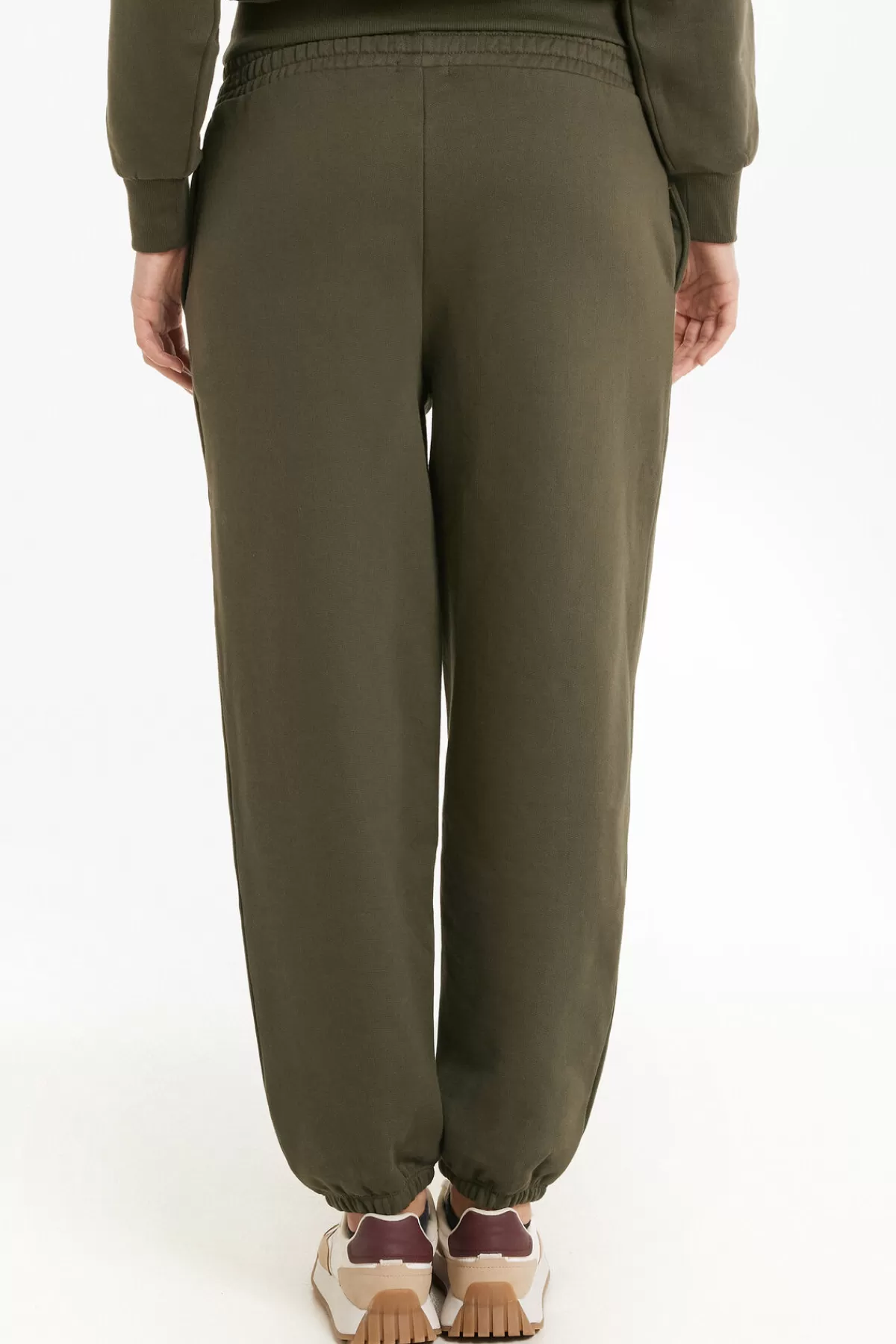 Tezenis Jogger Donna in Pile Spesso - Pantaloni Comodi con Tasche Laterali e Fodera Morbida