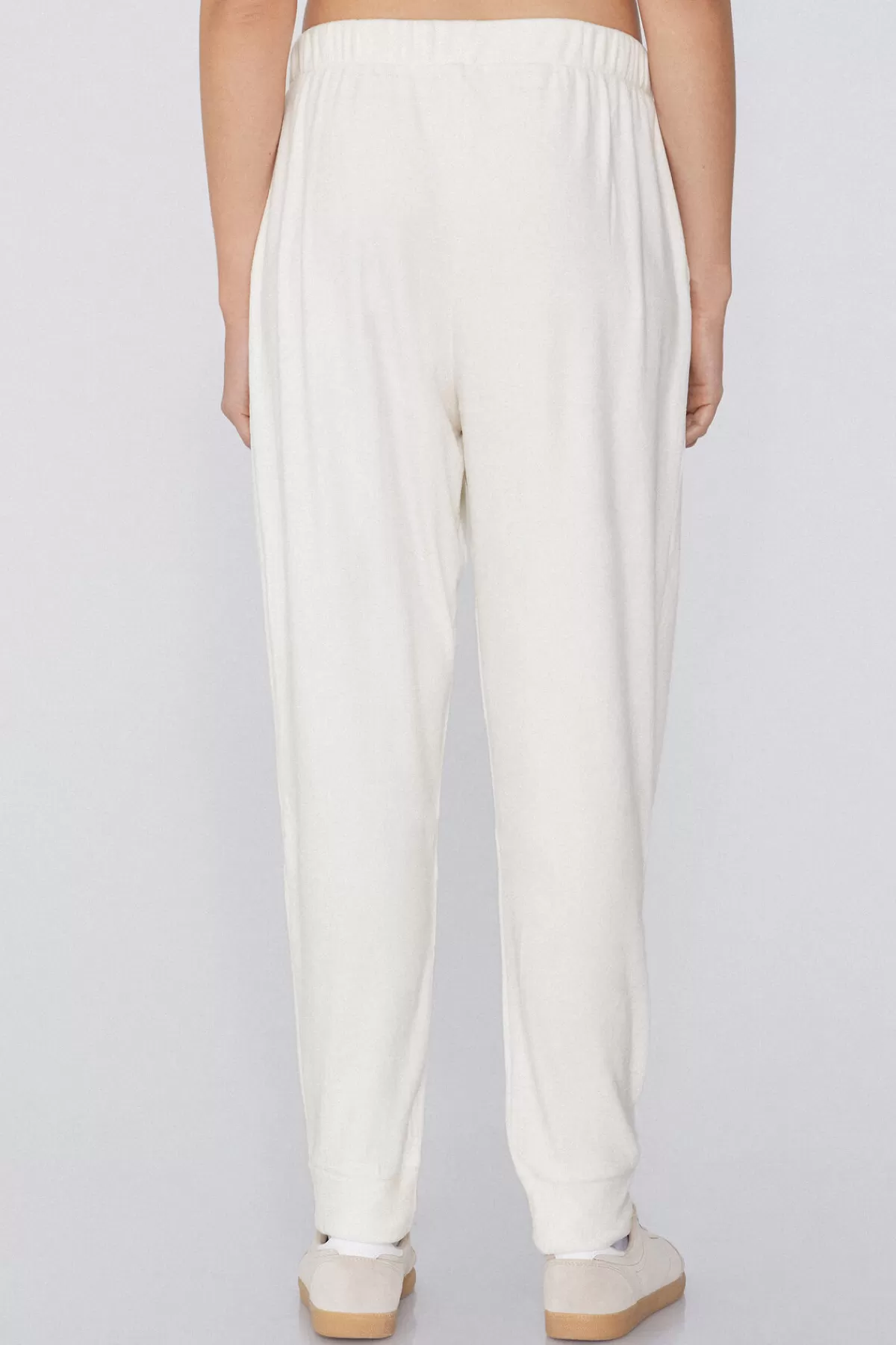 Jogger Tezenis Donna in Morbido Pile Vellutato con Tasche Laterali Comode - Pantaloni Sportivi Eleganti per Relax e Comfort