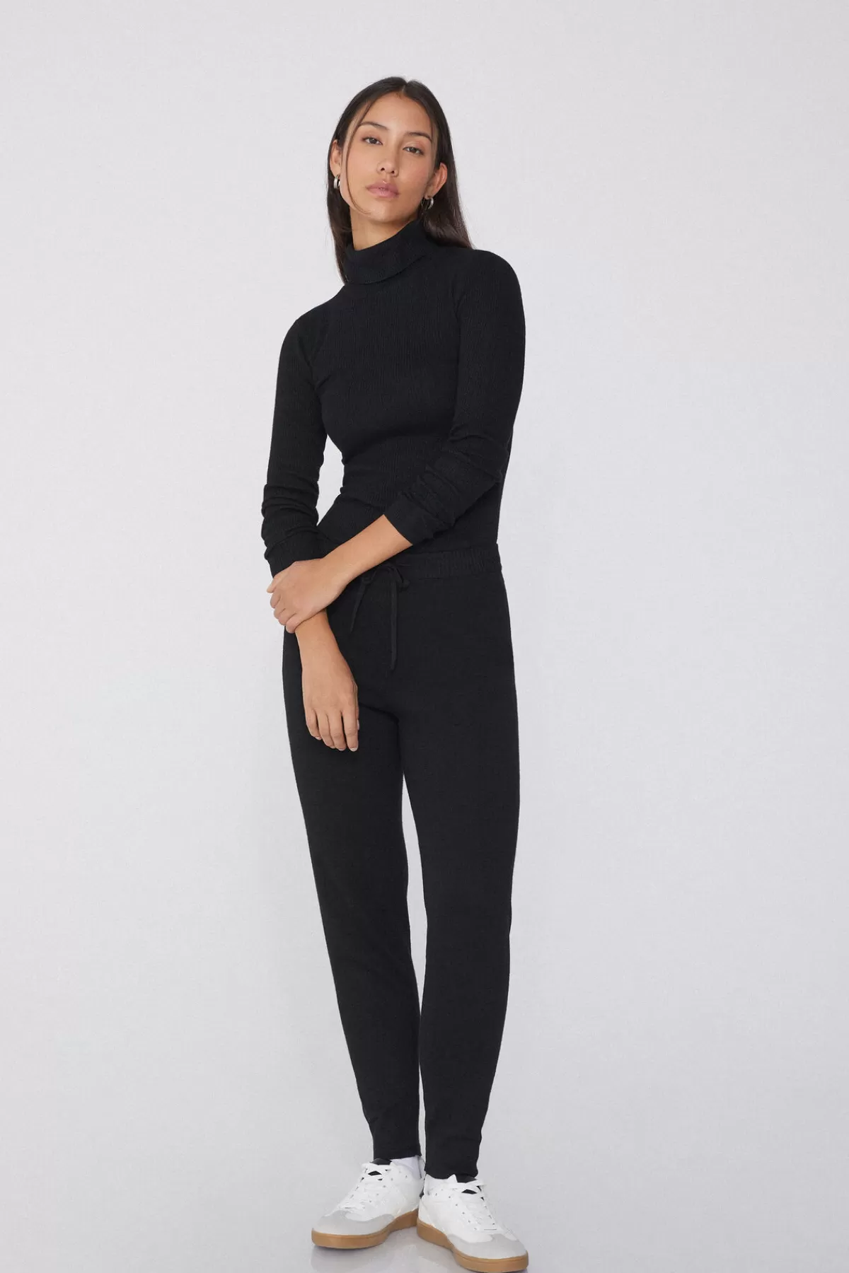 Tezenis Donna Pantaloni Jogger Invernali Morbidi con Lana Merino