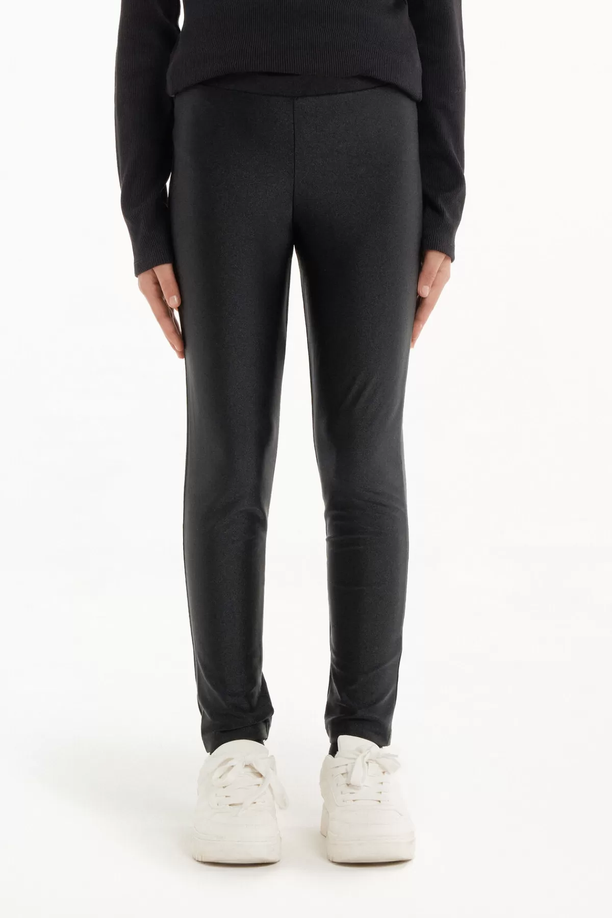 Leggings Tezenis Essential con Riflessi Brillanti in Microfibra Ultra Morbida
