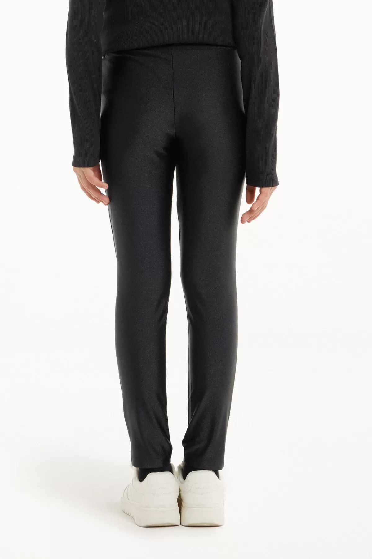 Leggings Tezenis Essential con Riflessi Brillanti in Microfibra Ultra Morbida