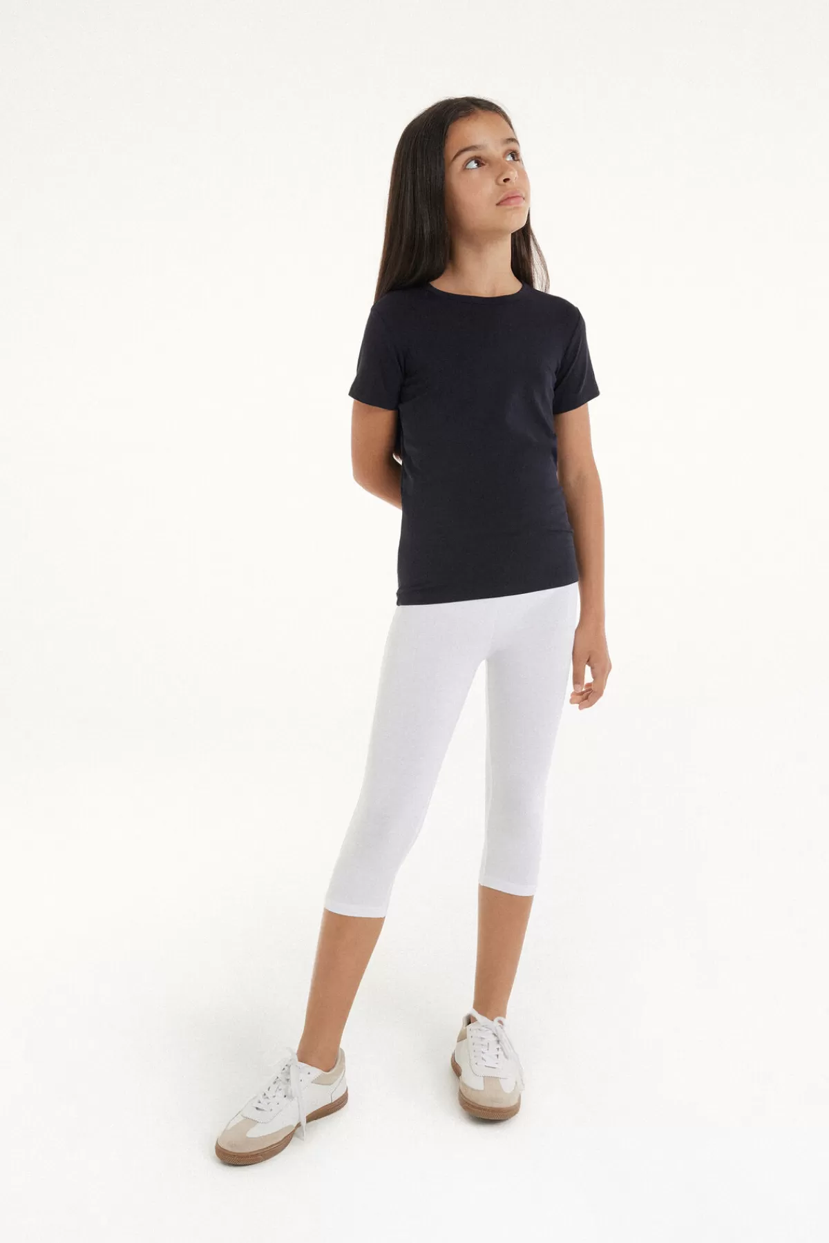 Tezenis - Capri in Morbido Cotone per Bambine, Colorazione Solida e Confezione Comfort