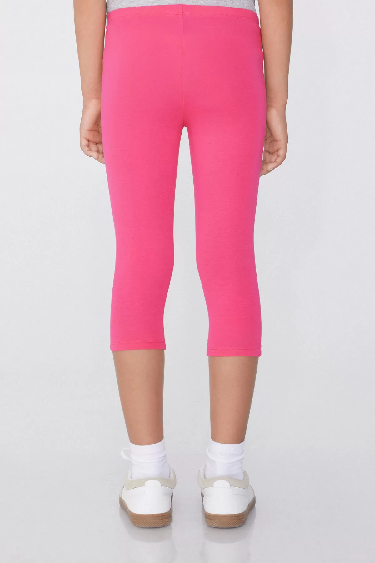 Leggins Tezenis in Morbido Cotone per Bambine - Tinte Unite Comode, Capri Stile Casual per Piccole Fashioniste