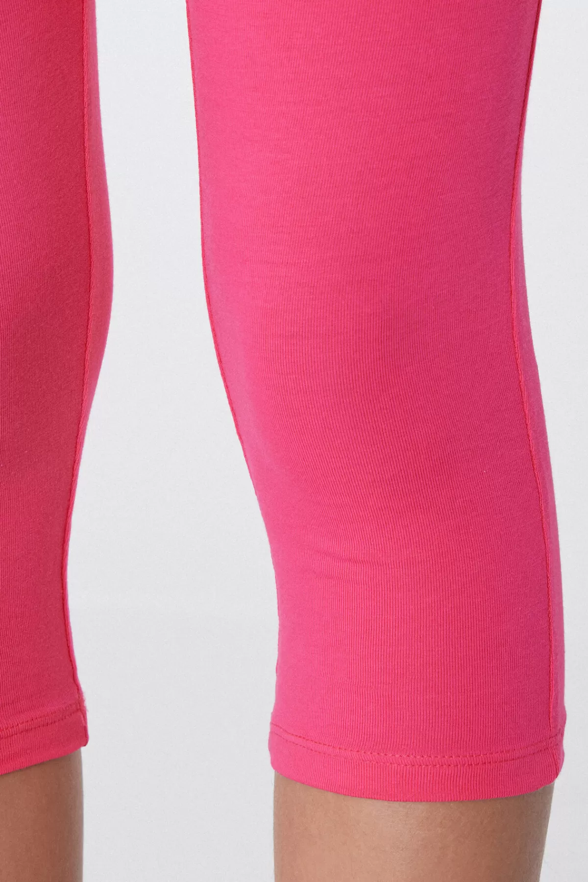 Leggins Tezenis in Morbido Cotone per Bambine - Tinte Unite Comode, Capri Stile Casual per Piccole Fashioniste