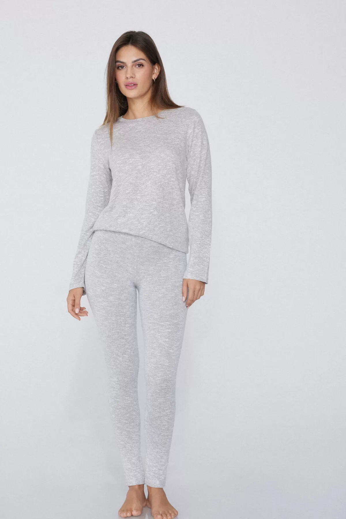 Tezenis Legging Donna in Tessuto Morbido - Abiti da Casa Comodi per Relax e Tempo Libero