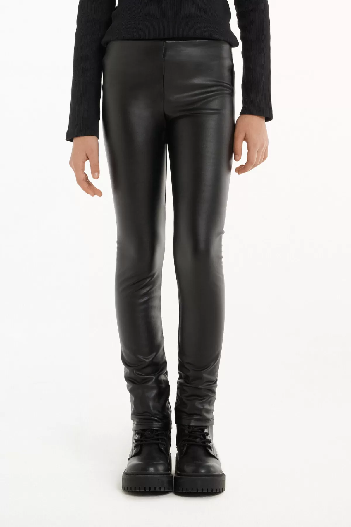 Tezenis Leggings Invernali Effetto Pelle Morbida - Caldo Naturale e Stile Femminile