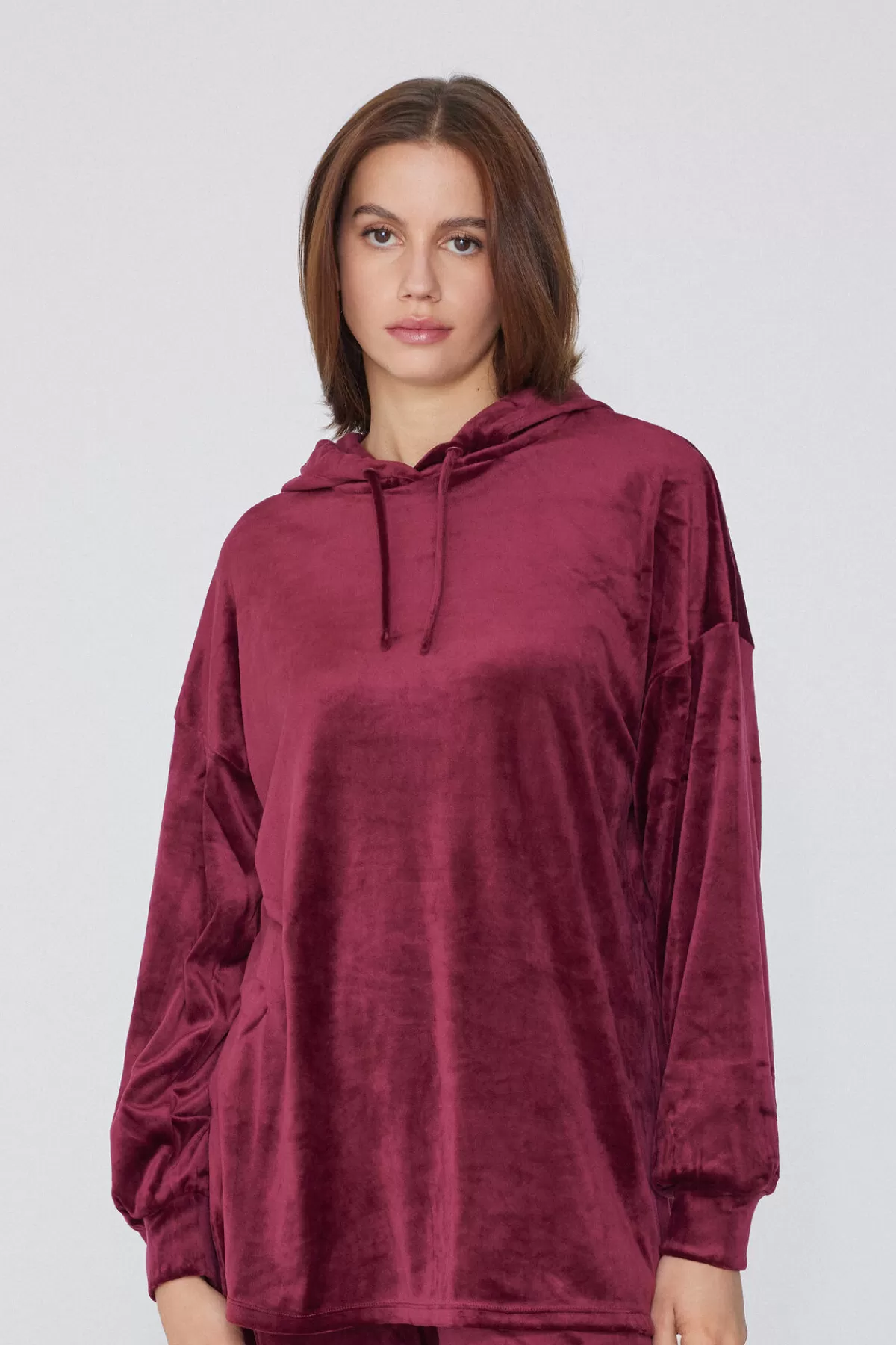 Felpa con Cappuccio Tezenis Donna - Pile Super Morbido a Effetto Vellutato, Confortevole e Stilosa per Tutto il Giorno