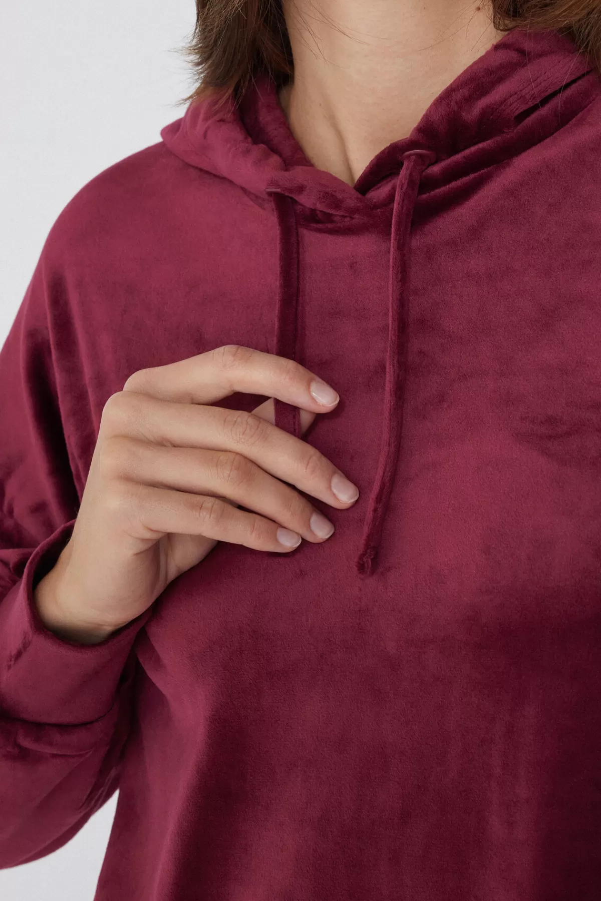 Felpa con Cappuccio Tezenis Donna - Pile Super Morbido a Effetto Vellutato, Confortevole e Stilosa per Tutto il Giorno
