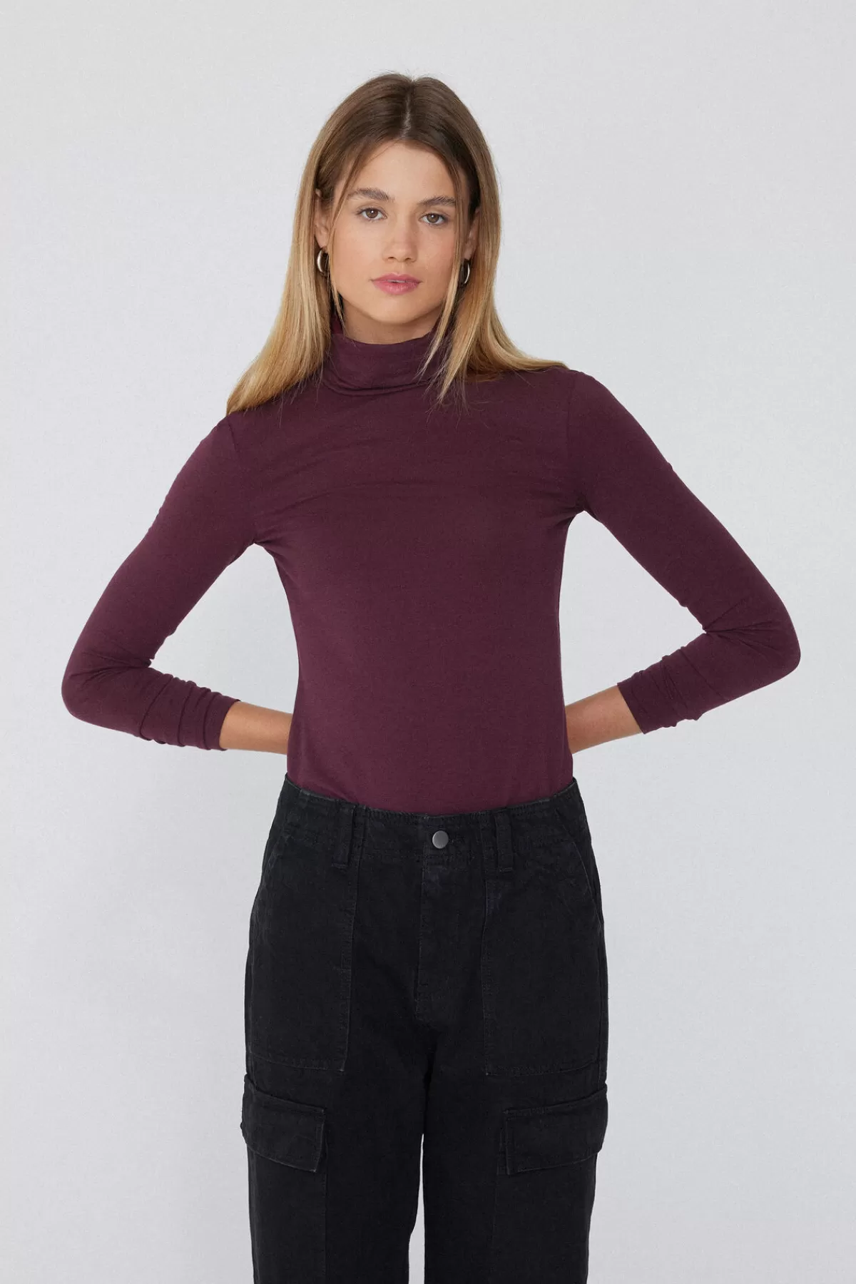 Tezenis Maglierina Invernale Donna con Collo Alto Morbido - Intreccio Termico di Cotone e Fibra Modal per Calore Naturale