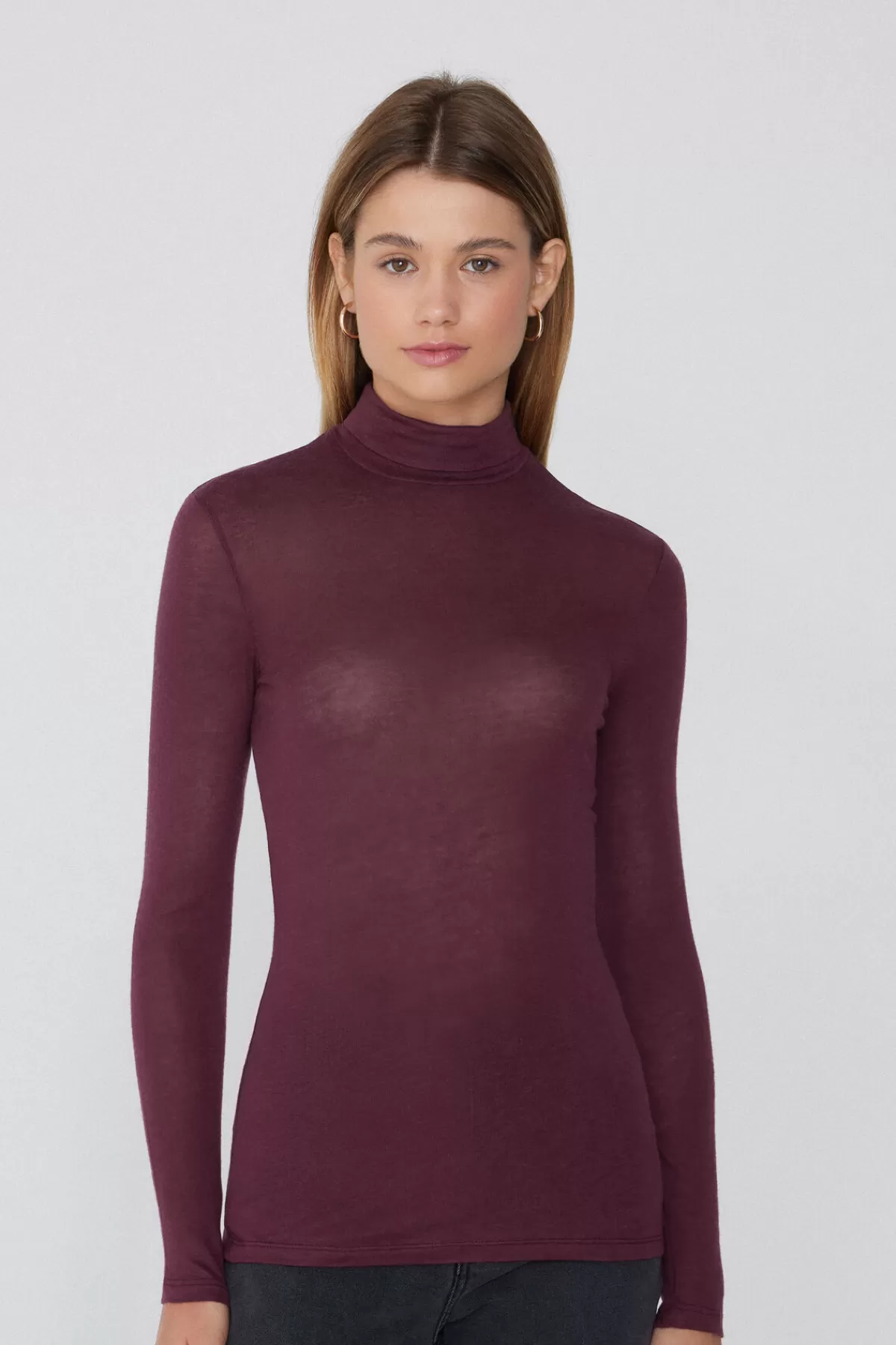 Maglione Alto Collo Morbido con Viscosa e Lana Merino - Intimo Invernale Tezenis Donna