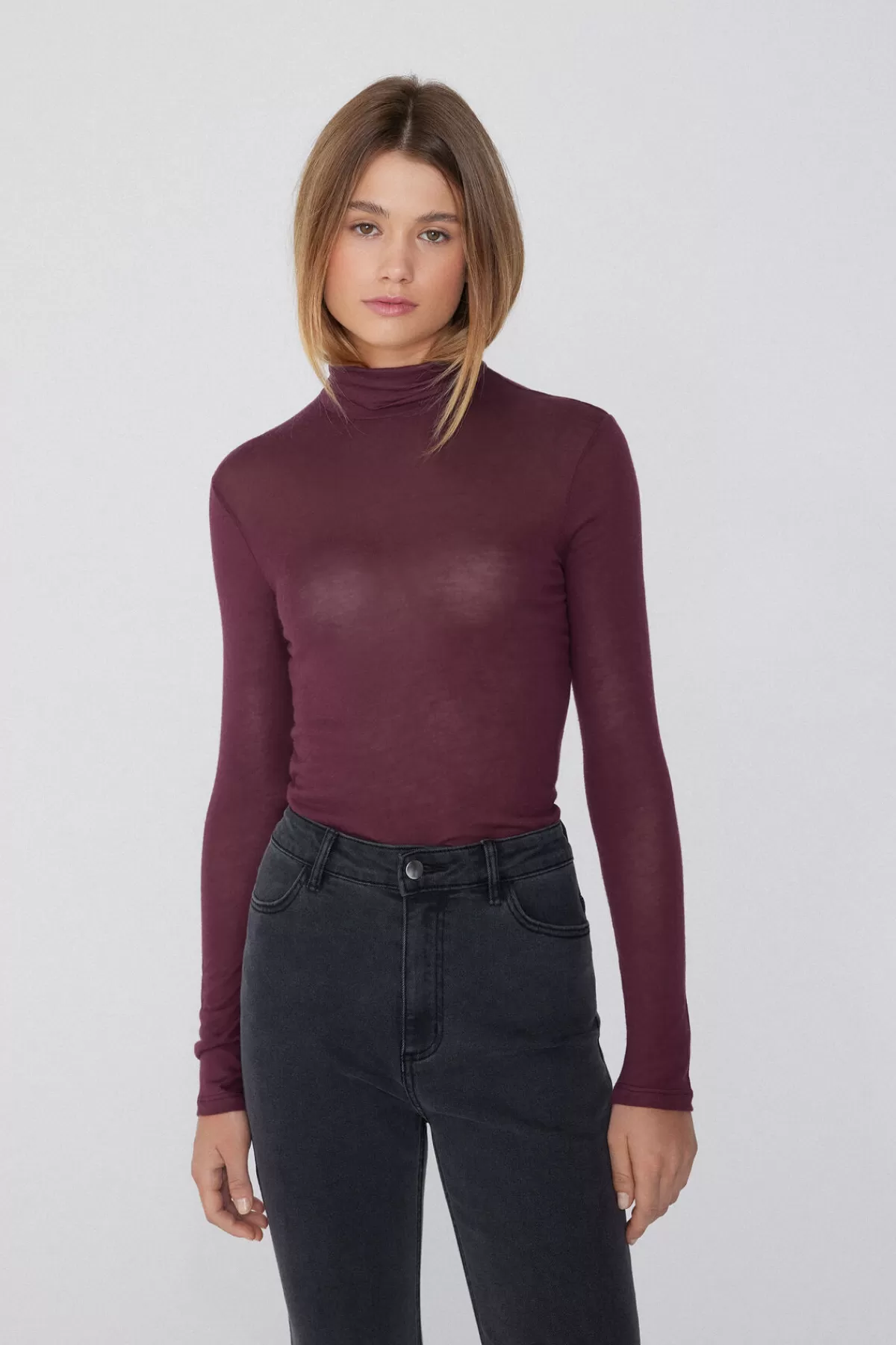 Maglione Alto Collo Morbido con Viscosa e Lana Merino - Intimo Invernale Tezenis Donna