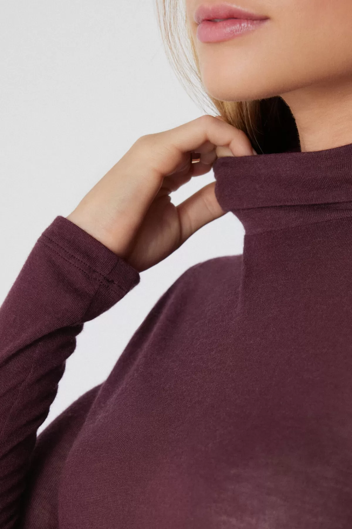 Maglione Alto Collo Morbido con Viscosa e Lana Merino - Intimo Invernale Tezenis Donna