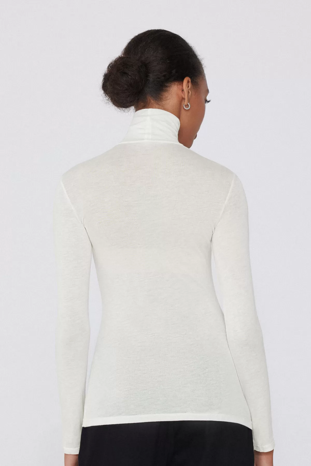 Maglia Dolcevita Donna in Viscosa Morbida e Lana Merino - Confortevole per Tutto il Giorno