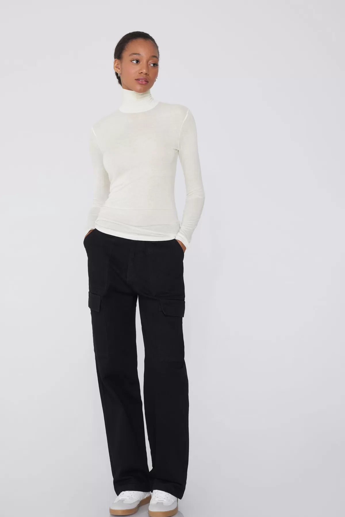Maglia Dolcevita Donna in Viscosa Morbida e Lana Merino - Confortevole per Tutto il Giorno