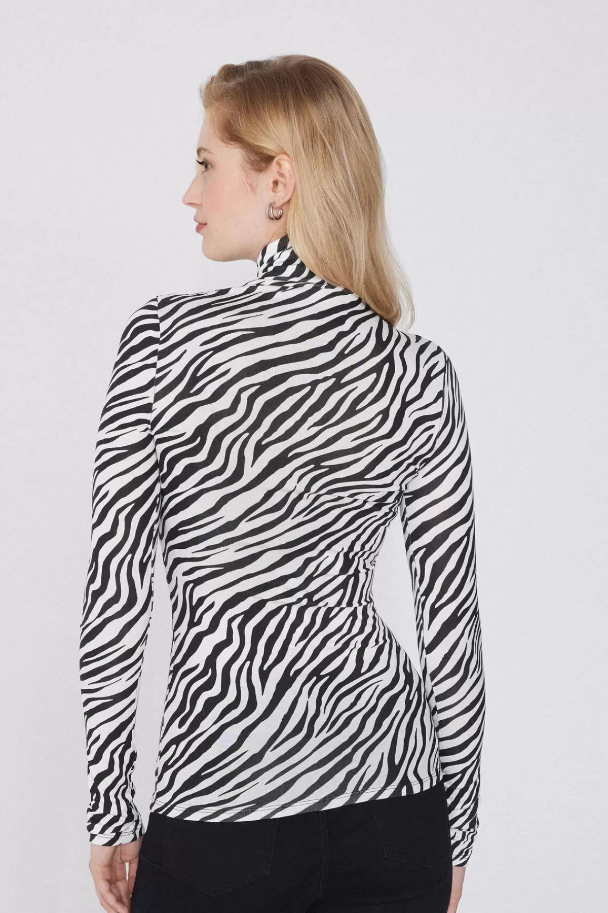 Tezenis Maglione Donna Collo Alto in Viscosa con Stampa Floreale