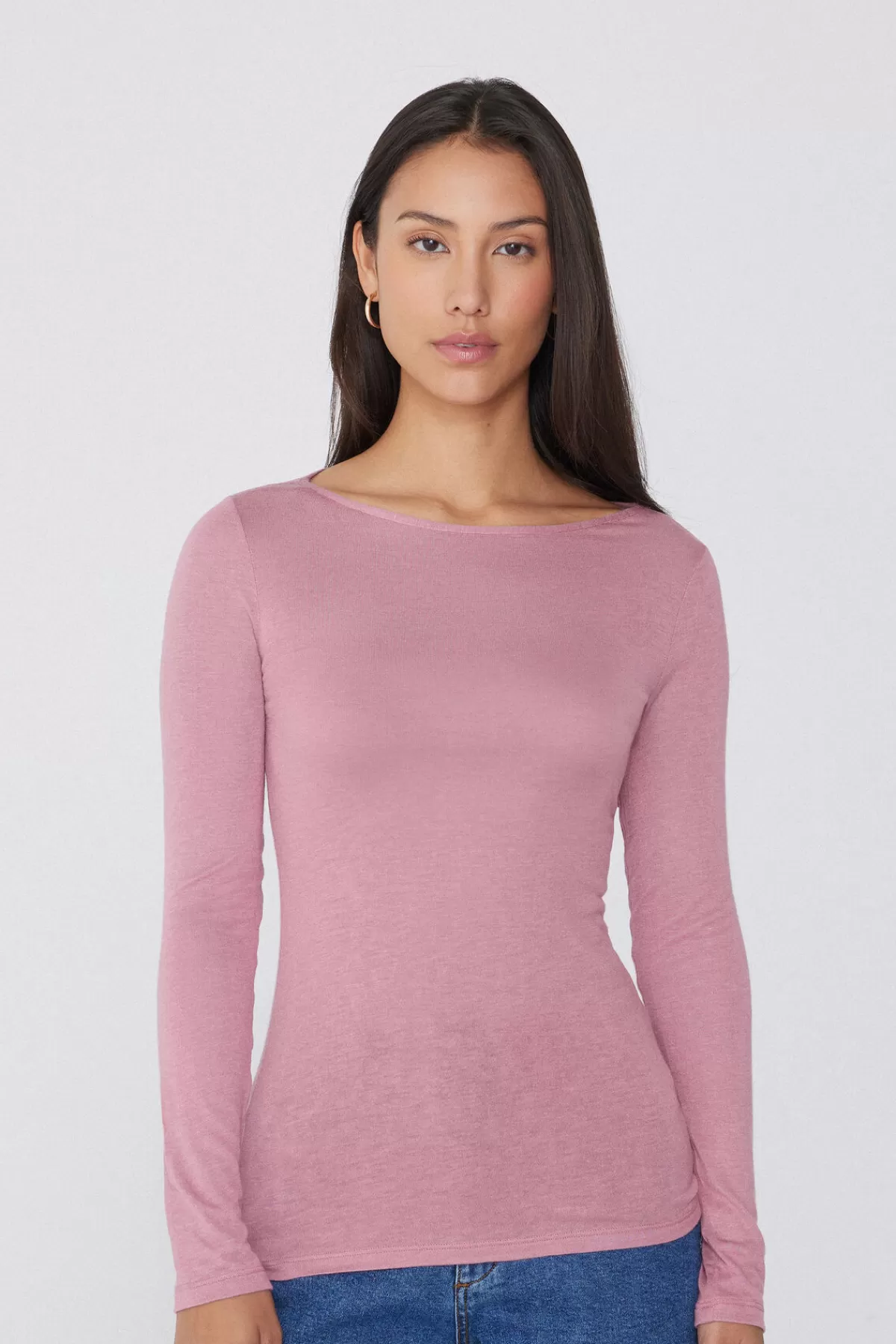 Tezenis Maglieria Donna con Scollo a V - Intimo in Misto Viscosa e Lana Merino Superiore per Autunno