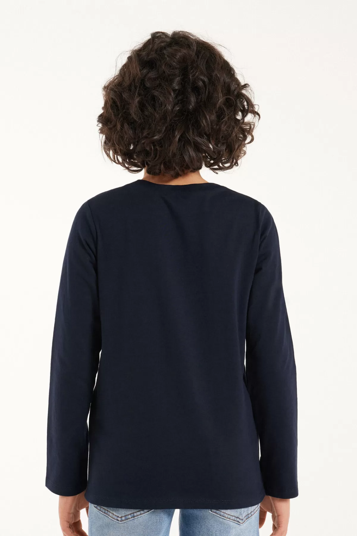 Tezenis Maglia in Puro Cotone per Bambini, Maniche Lunghe Unisex, Comoda e Morbida