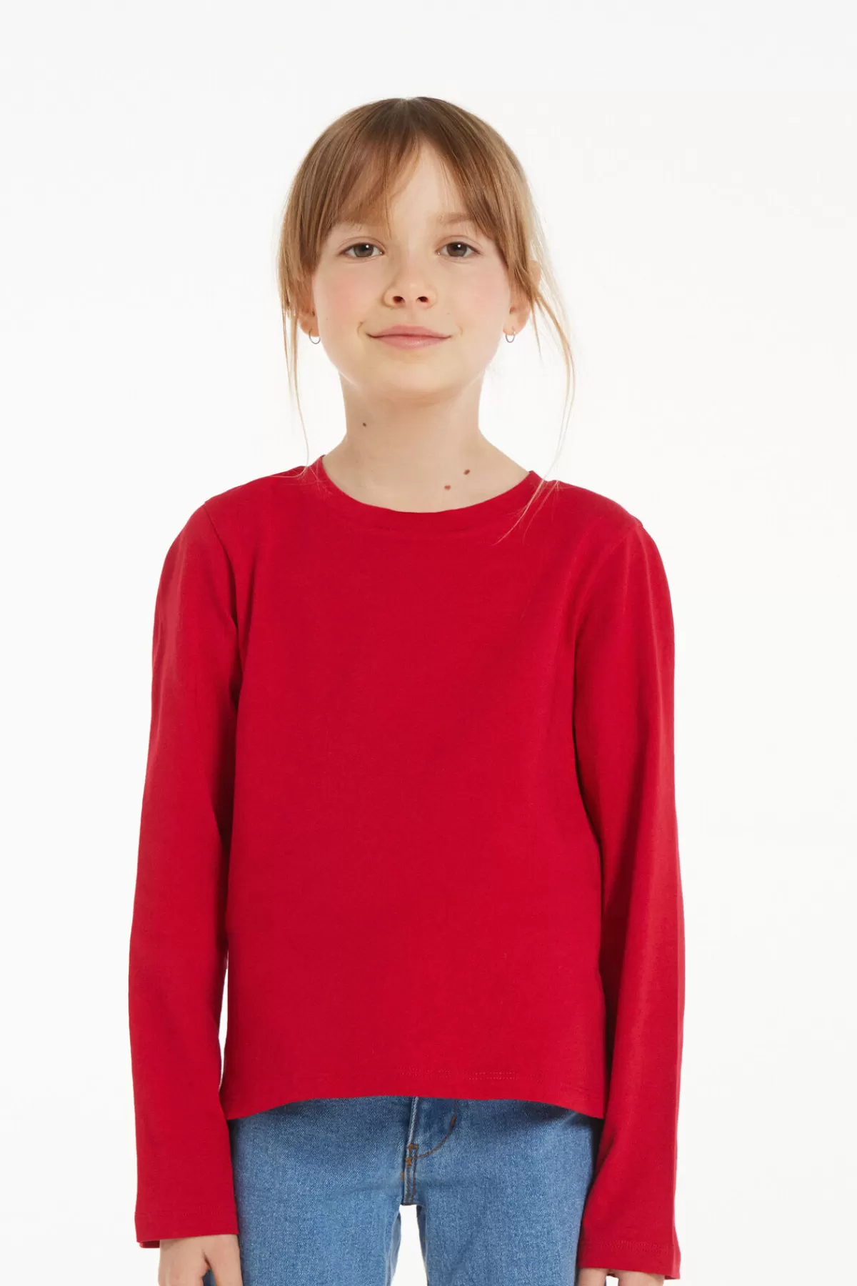 Maglia in Puro Cotone a Maniche Lunghe per Bambini e Ragazzi - Modello Unisex Confortevole Tezenis Collection