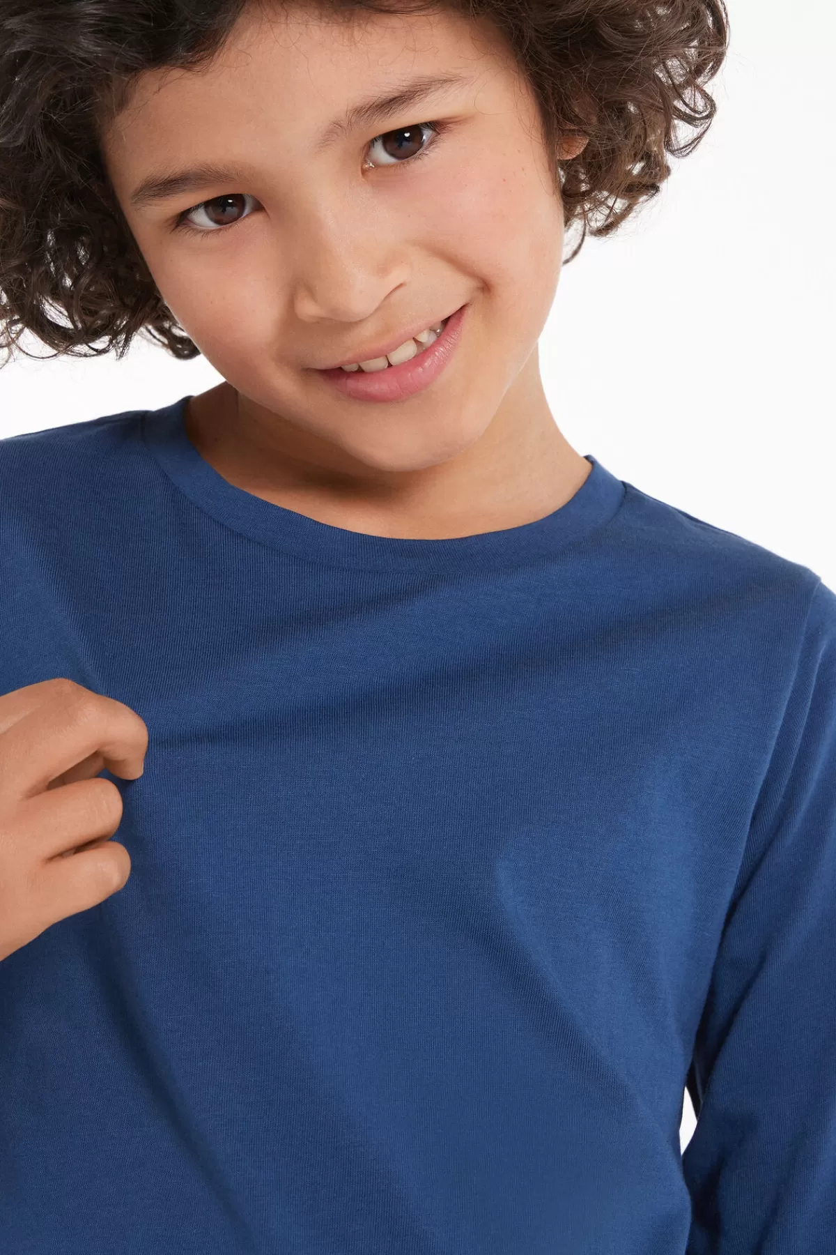 Maglietta Morbida in Cotone Tezenis a Maniche Lunghe per Bambini Unisex - Comoda e Confortevole per Tutto il Giorno