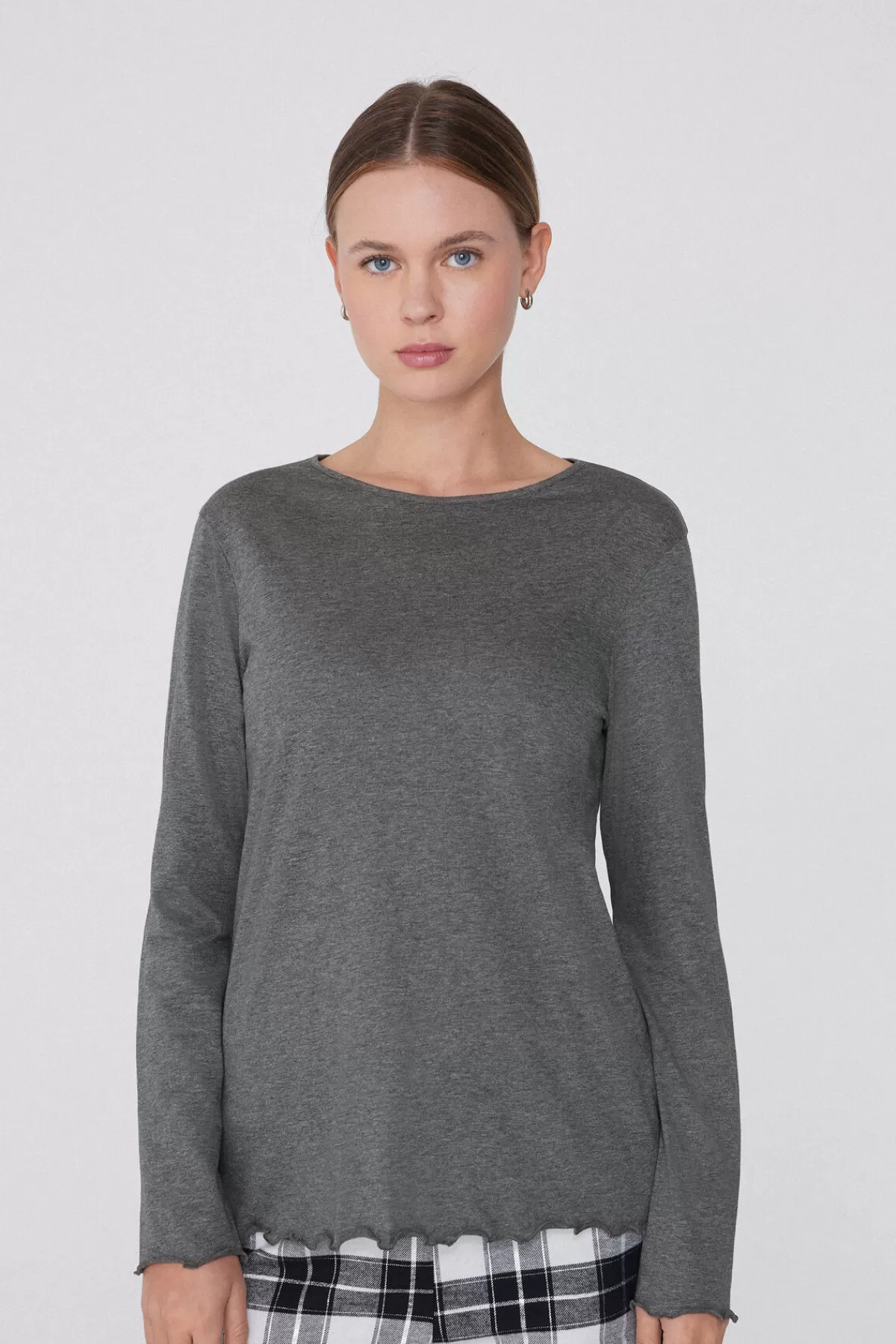 Maglione Tezenis Donna in Tessuto Cotone Morbido con Maniche Lunghe e Dettaglio Punto Trapuntato