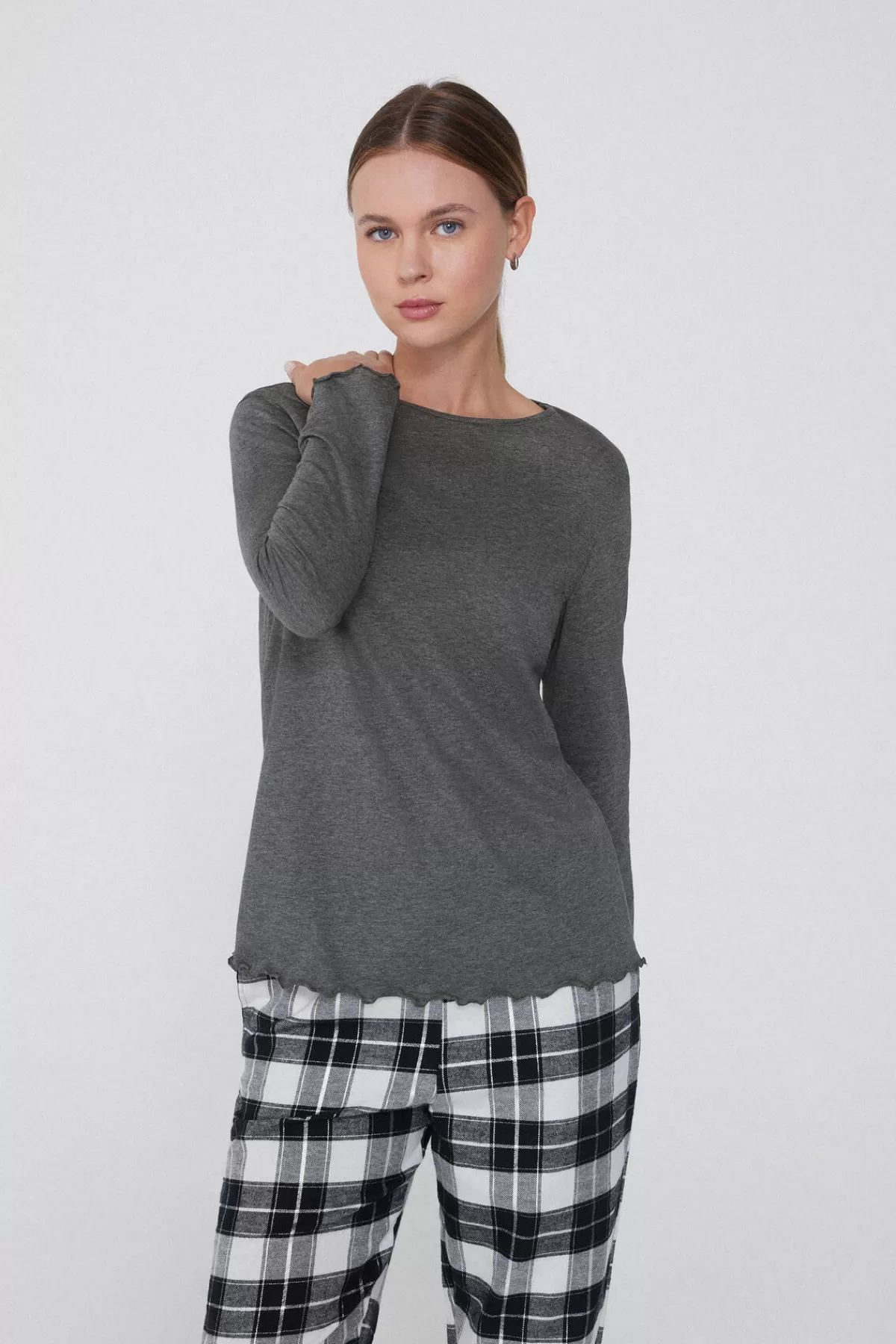Maglione Tezenis Donna in Tessuto Cotone Morbido con Maniche Lunghe e Dettaglio Punto Trapuntato
