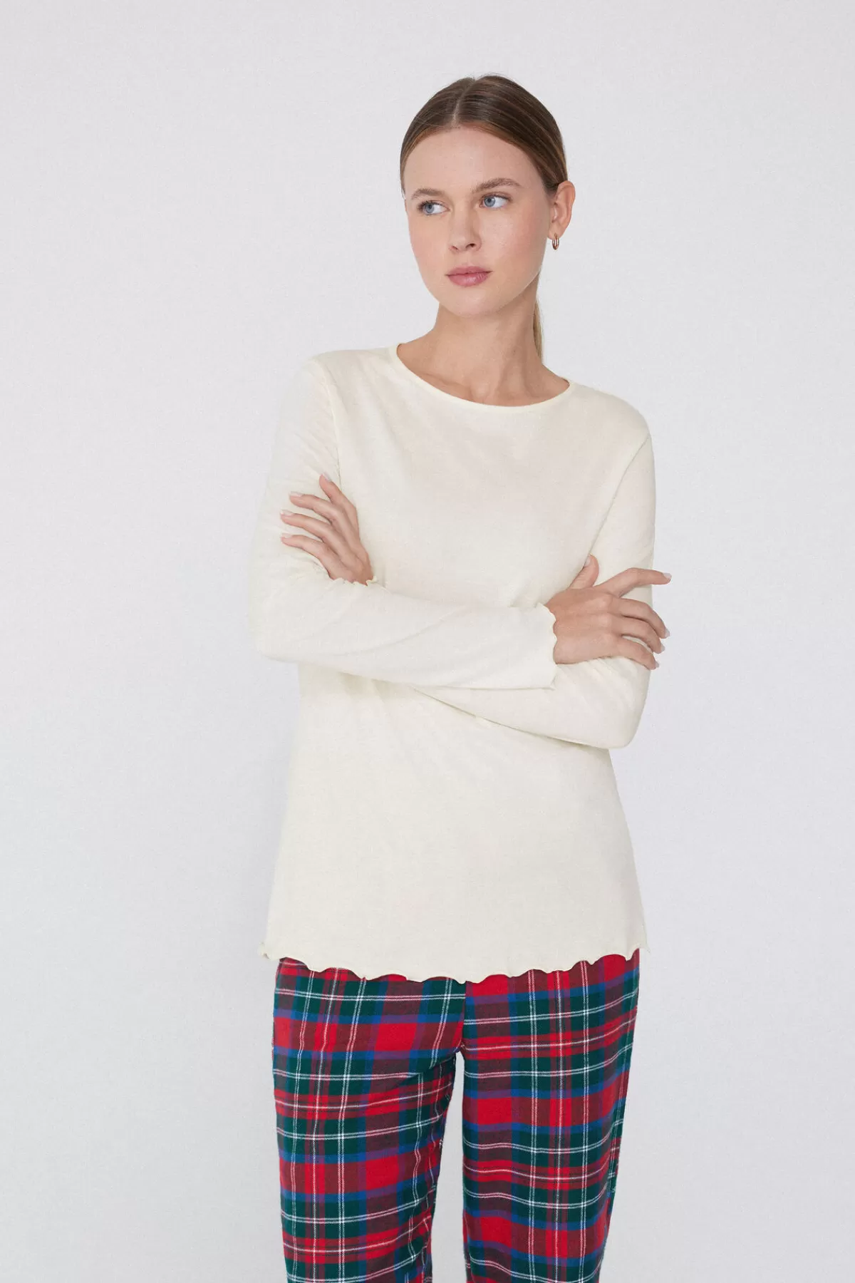 Tezenis Maglione Donna in Cotone con Maniche Lunghe - Punto Bambola Morbido per un Abbraccio Confortevole