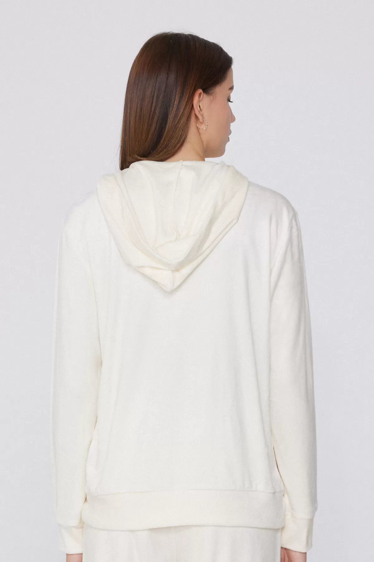 Felpa con Zip e Cappuccio Tezenis Donna - Intimo Morbido in Pile Vellutato, Design Elegante a Maniche Lunghe per Comfort Quotidiano