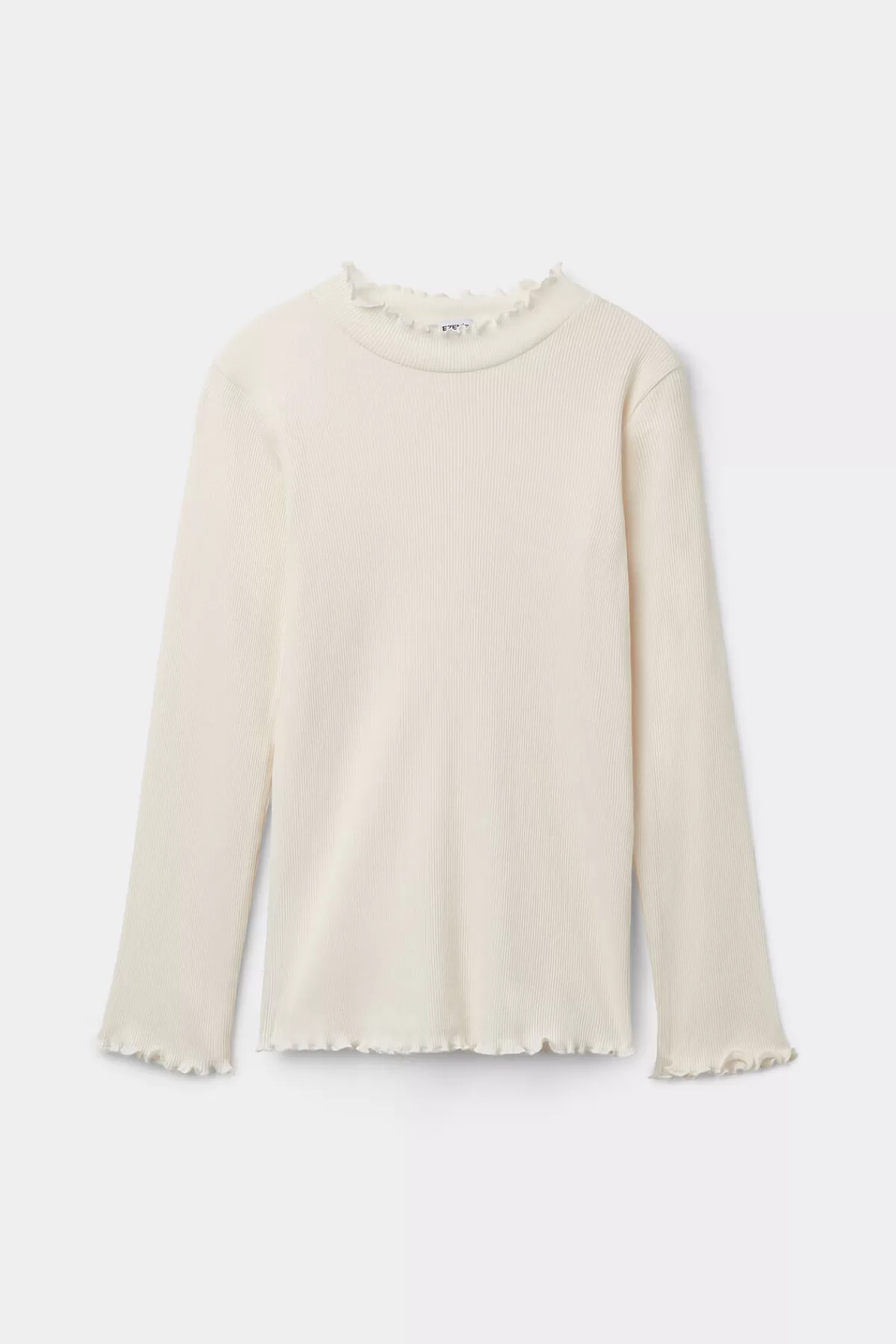 Maglione Confortevole a Maniche Lunghe per Bambine Tezenis con Costine e Dettaglio Pizzo Delicato