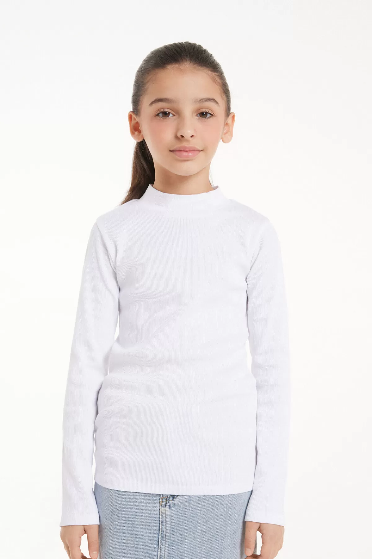 Maglione Termico Tezenis con Collo Lupetto - Intimo Morbido a Costine per Bambini, Unisex 

（：，