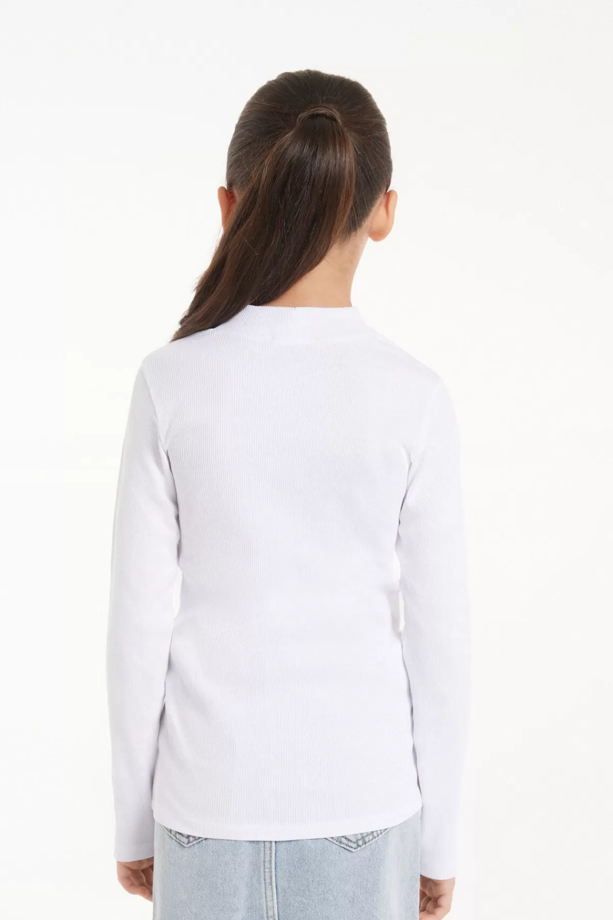 Maglione Termico Tezenis con Collo Lupetto - Intimo Morbido a Costine per Bambini, Unisex 

（：，