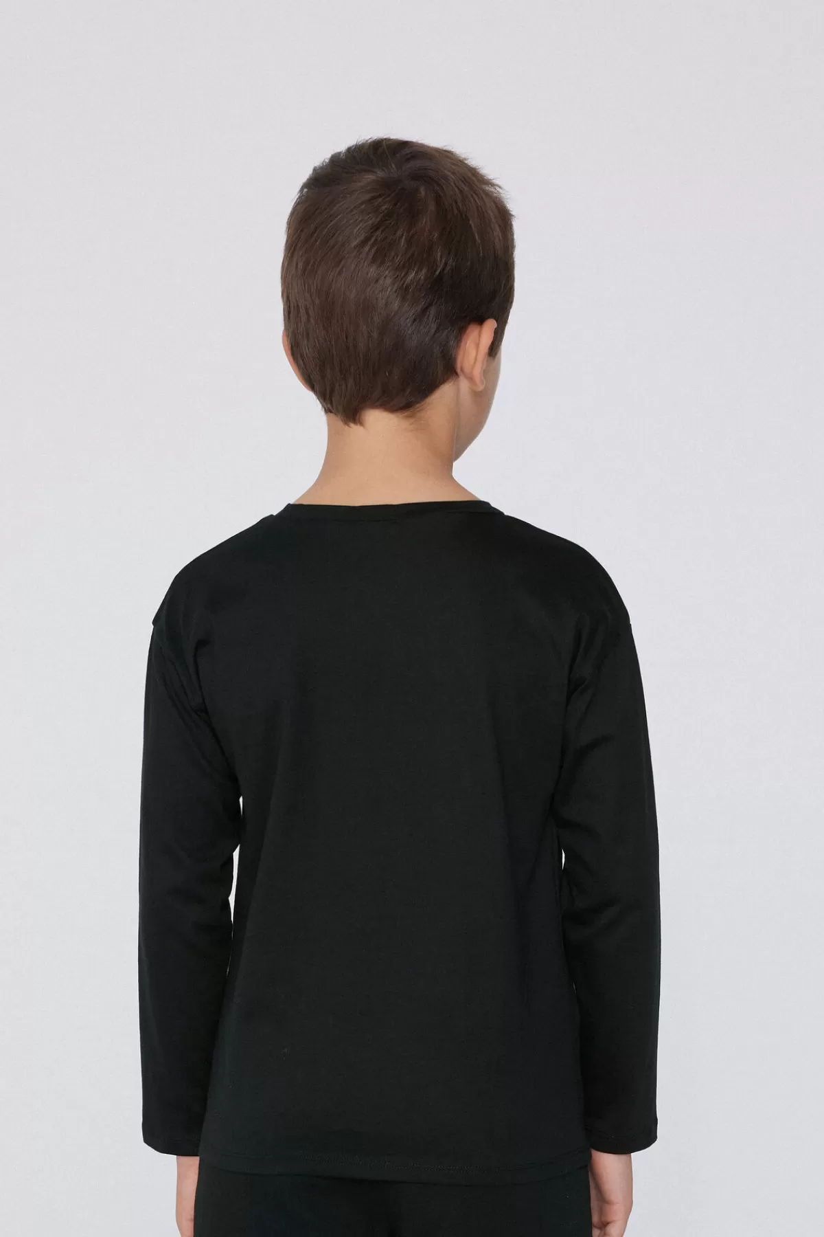 Tezenis - Maglia a Maniche Lunghe in Puro Cotone con Fantasia Unica per Bambini, Comoda e Stilosa